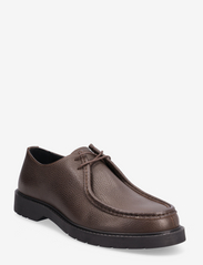 Selected Homme - SLHTIM LEATHER MOC-TOE SHOE - laced shoes - demitasse - 0