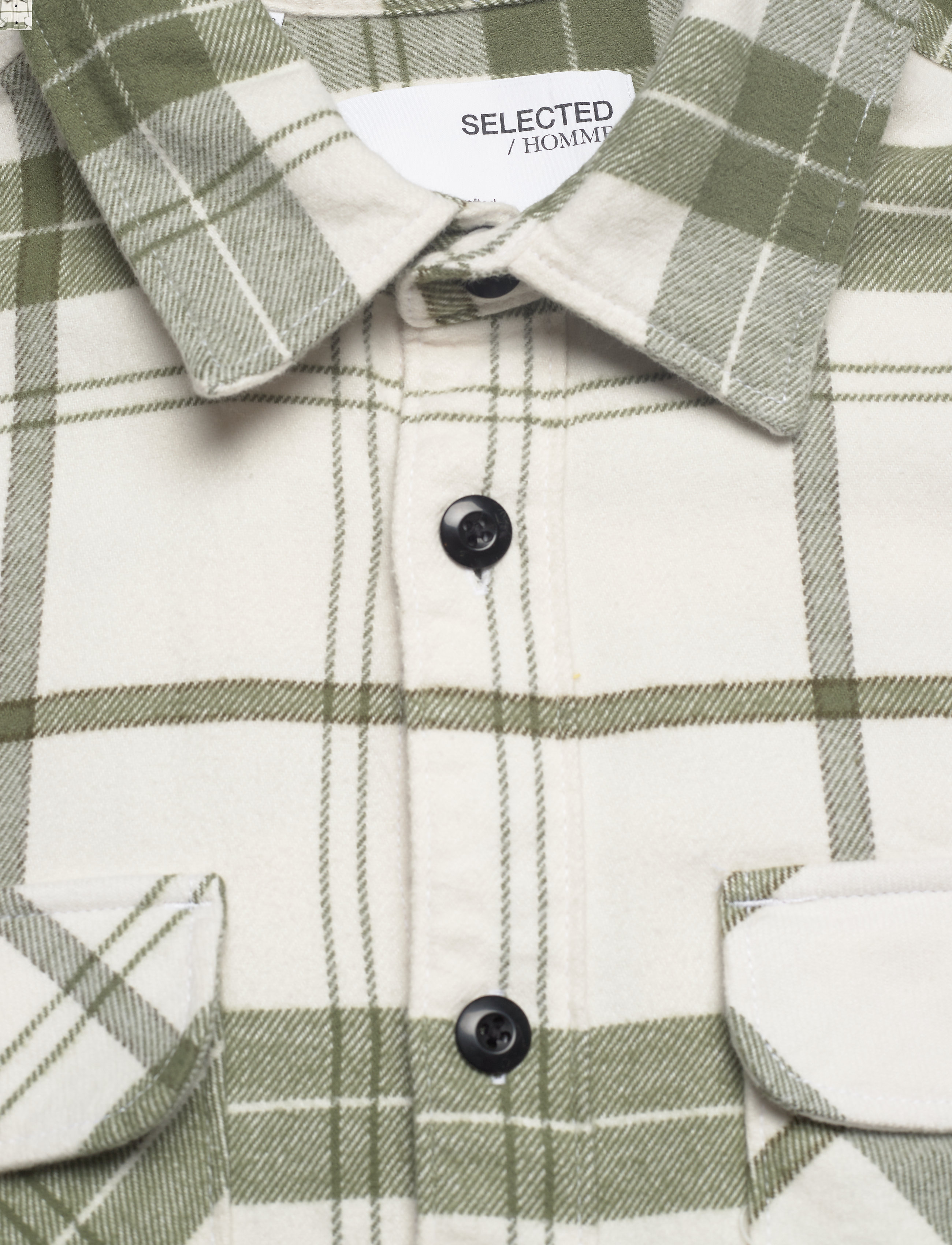Selected Homme - SLHLOOSEPATRICE OVERSHIRT LS M - olivine - 2