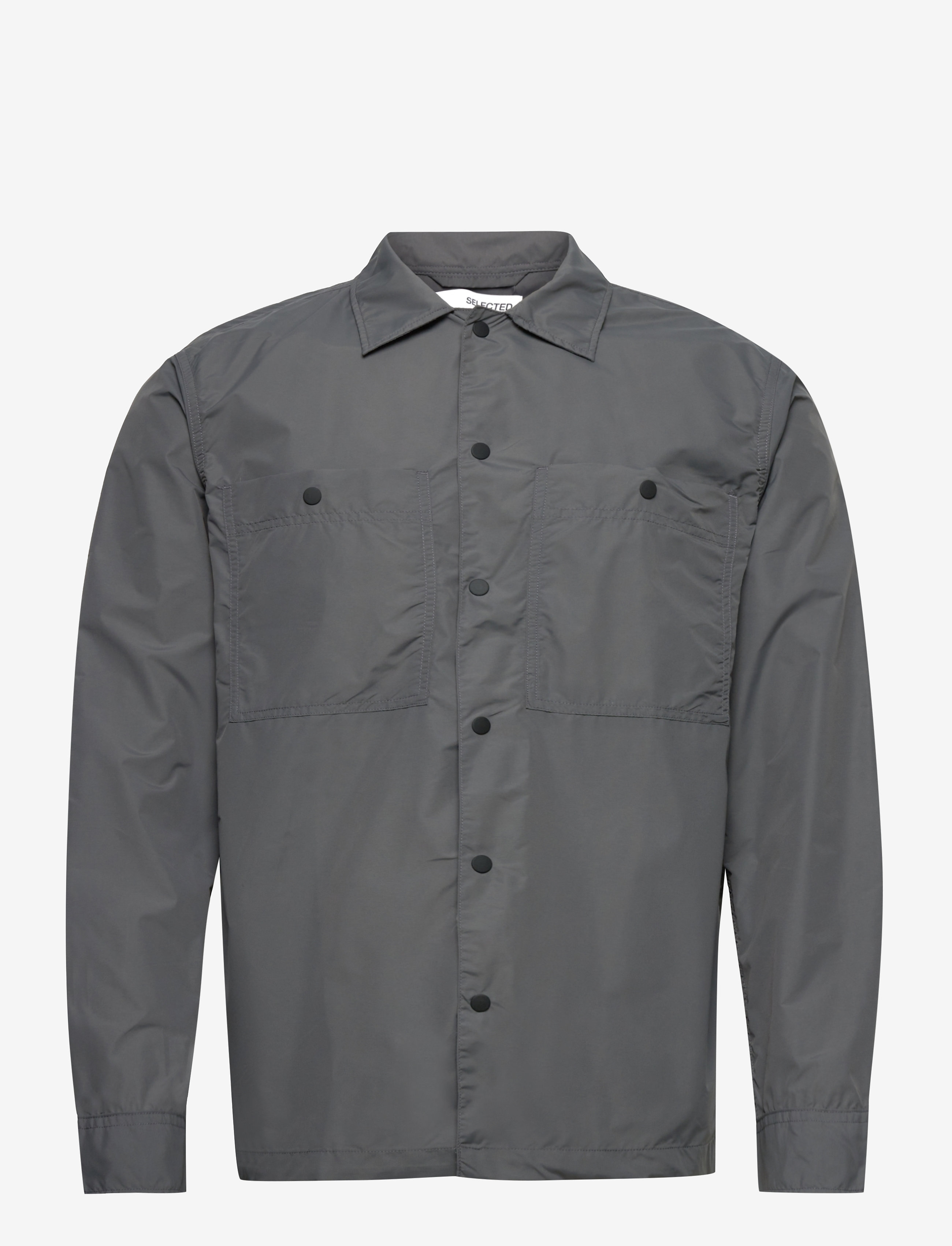 Selected Homme - SLHRELAXKAYLO OVERSHIRT LS G - frost gray - 0
