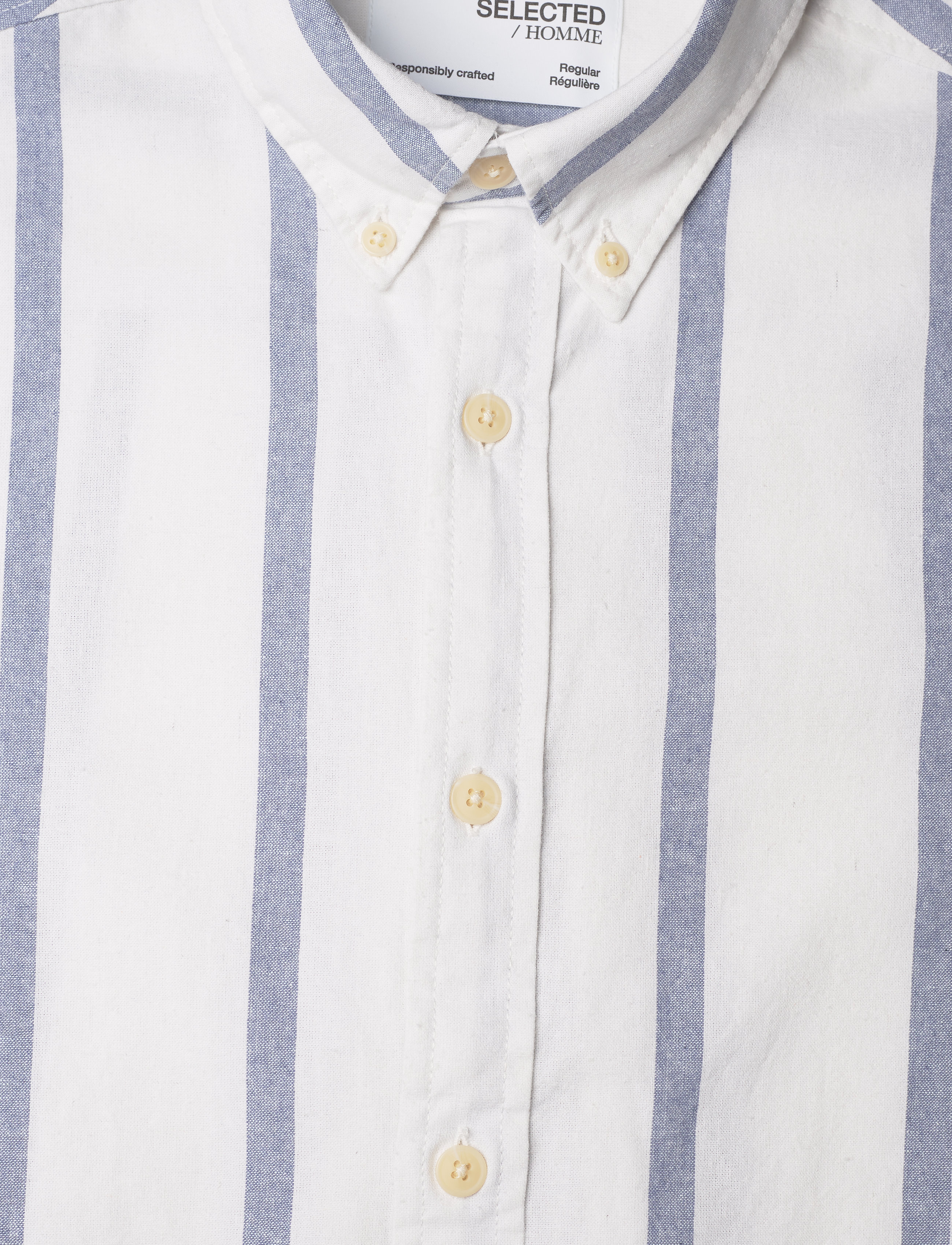 Selected Homme - SLHREGHJALTE SHIRT LS STRIPES - blue fog - 2
