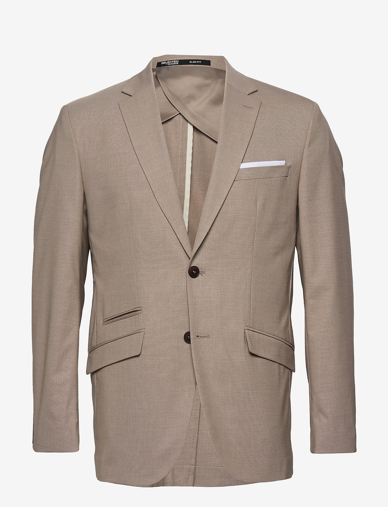 Selected Homme - SLHSLIM-NICKLOGAN SAND STRUC BLZ B - sand - 0