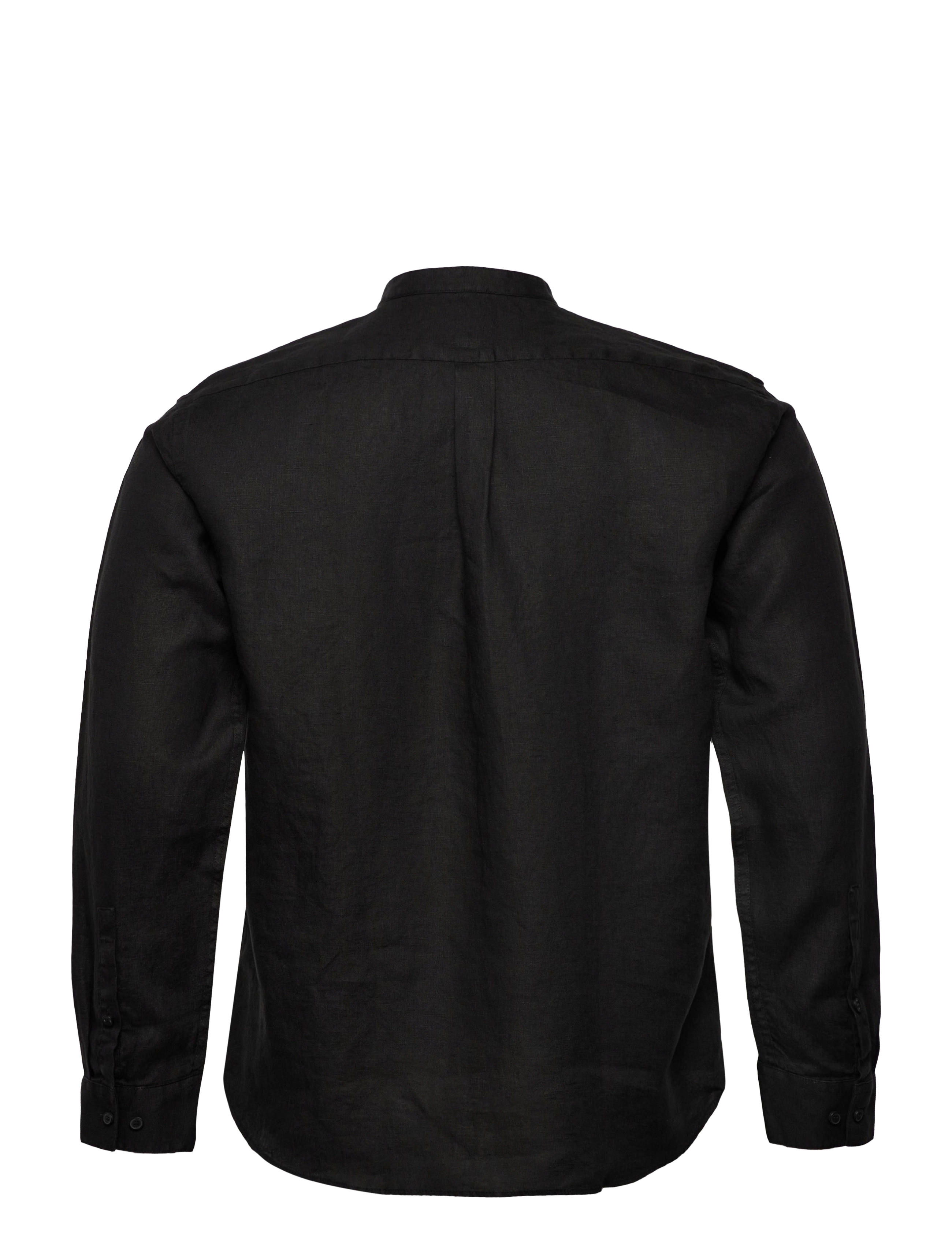 Selected Homme - SLHREGKYLIAN-LINEN SHIRT LS CHINA B - black - 1
