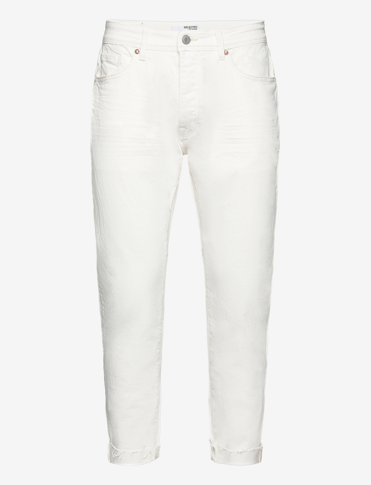 Selected Homme - SLHRELAXCROP-ALDO 22405HITE ST JNS U - white denim - 0