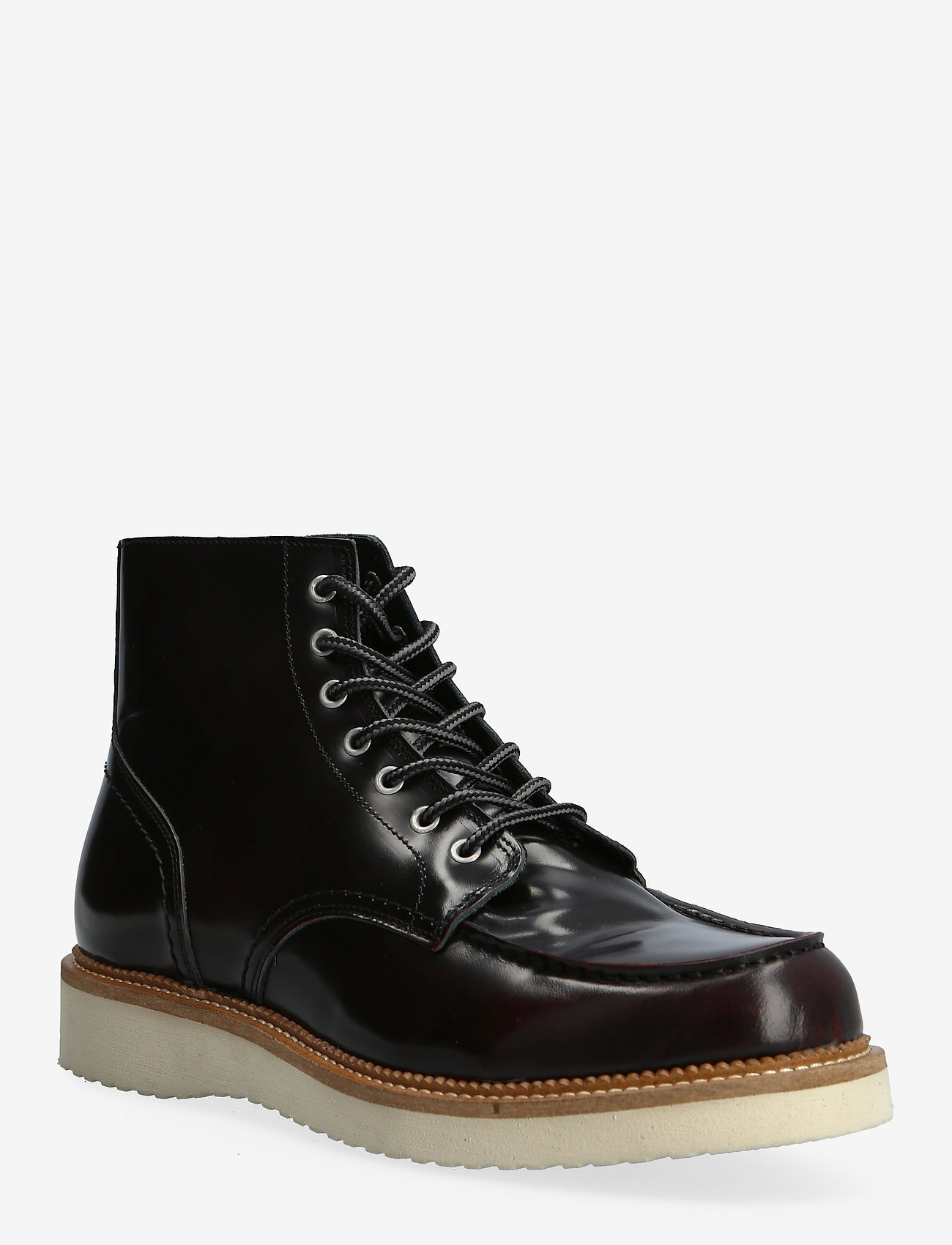Selected Homme - SLHTEO NEW LEATHER MOC-TOE BOOT WP - burgundy - 0