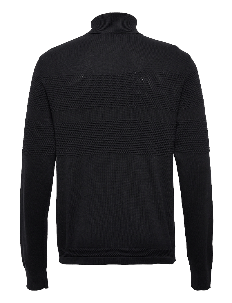 Selected - SLHMAINE LS KNIT ROLL NECK W NOOS - rollkragen - black - 2