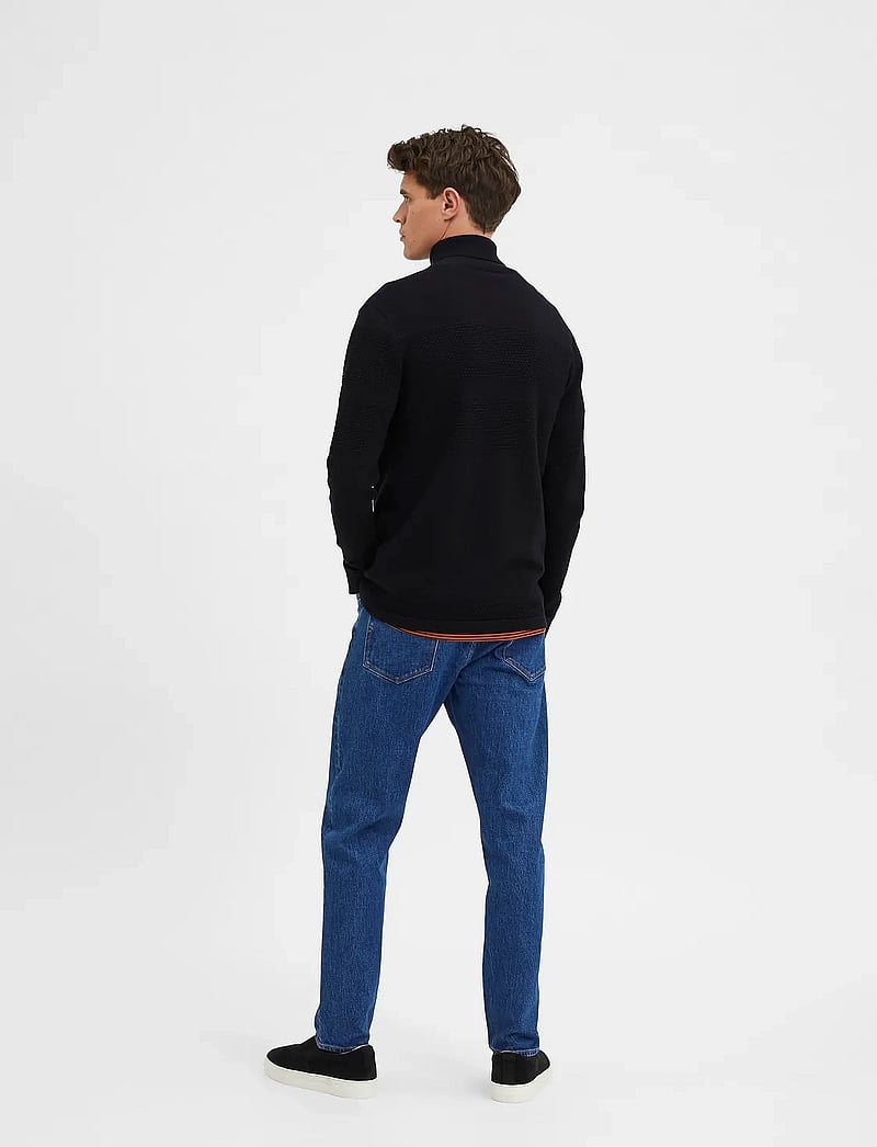 Selected - SLHMAINE LS KNIT ROLL NECK W NOOS - rollkragen - black - 3