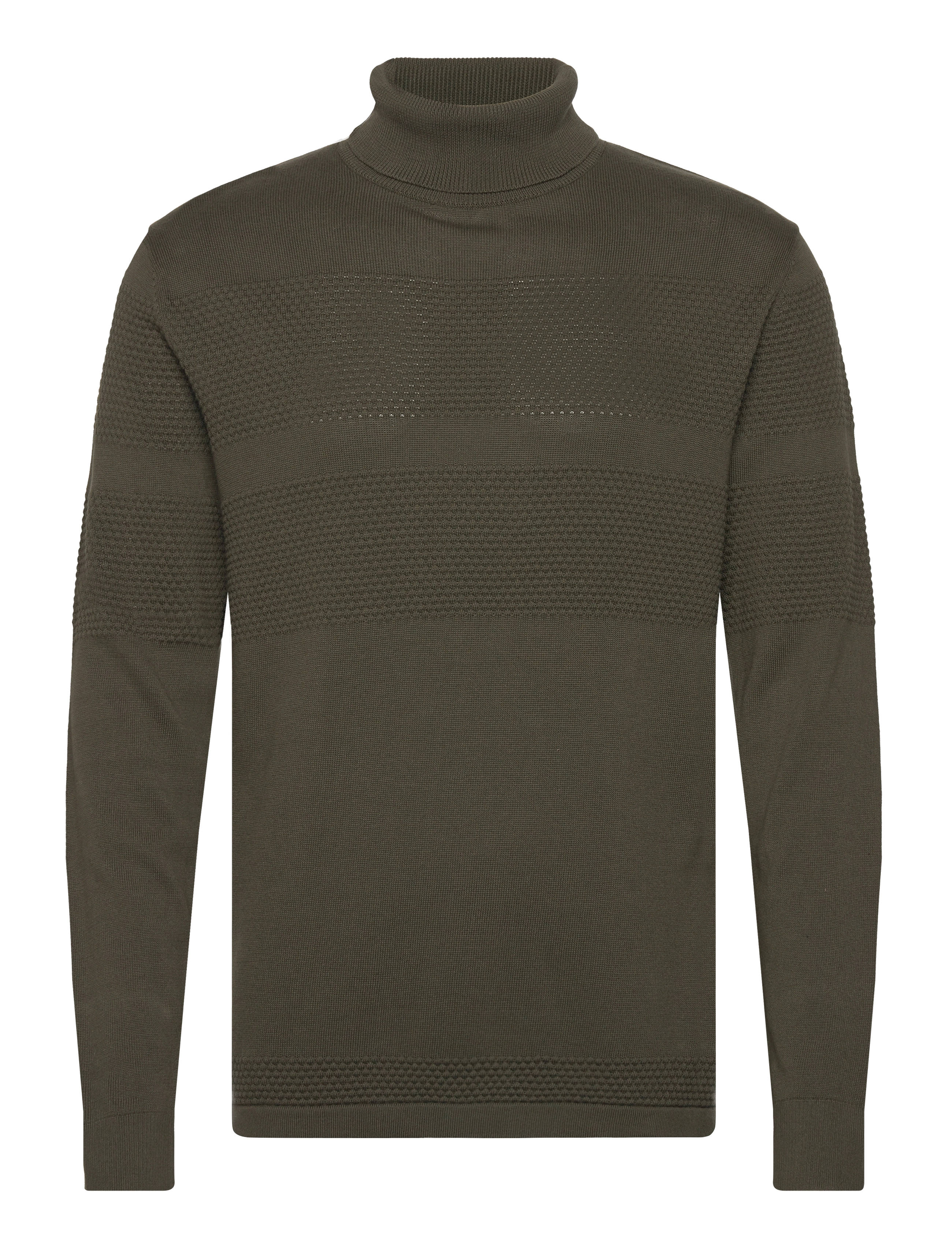 SLHMAINE LS KNIT ROLL NECK W NOOS - FOREST NIGHT