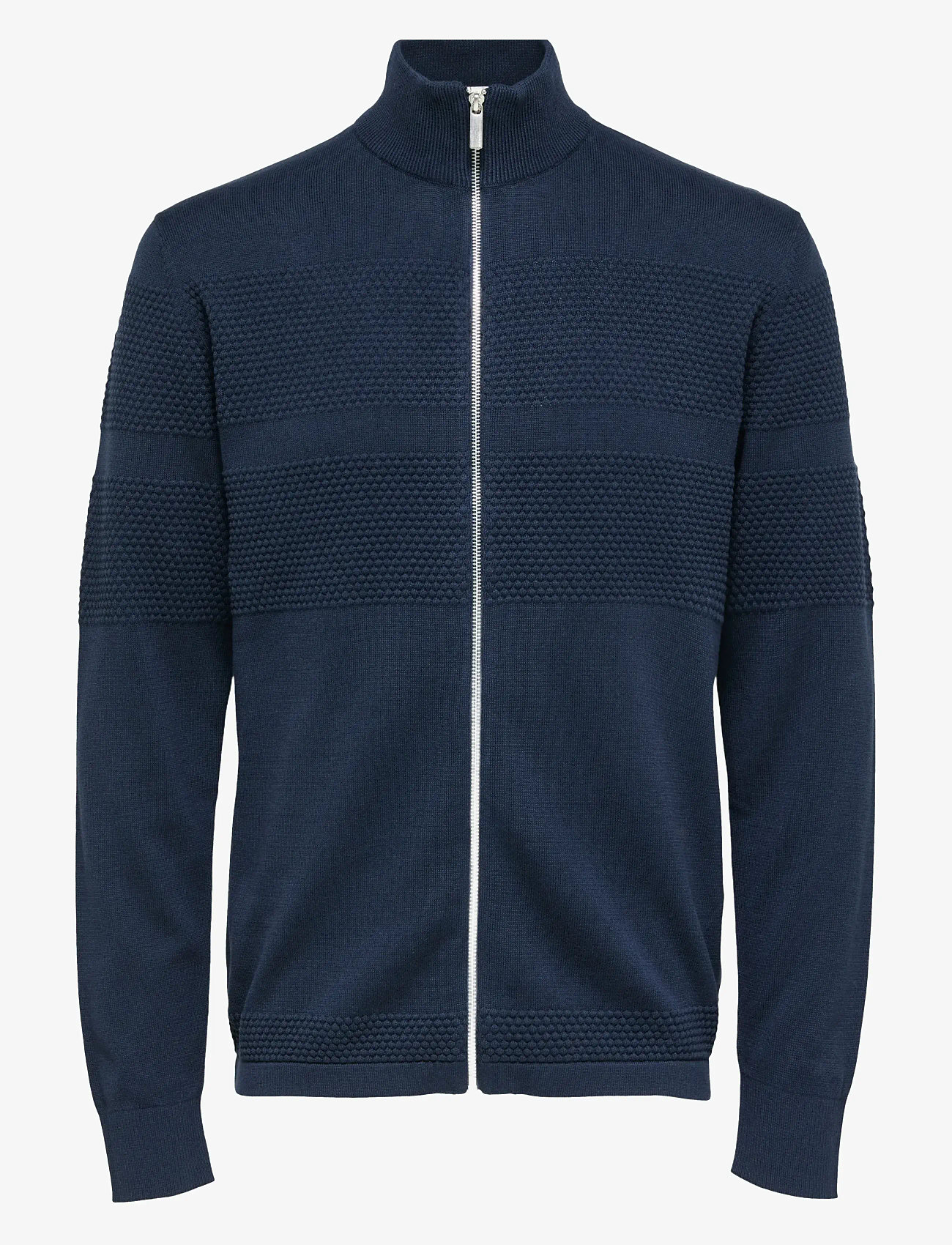 Selected - SLHMAINE LS KNIT CARDIGAN W - fullzip strik - dark sapphire - 1
