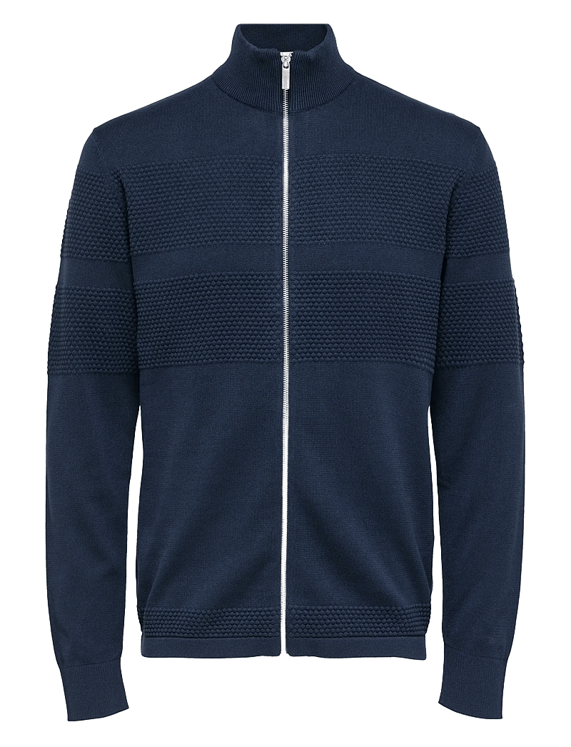 Selected - SLHMAINE LS KNIT CARDIGAN W - fullzip strik - dark sapphire - 1