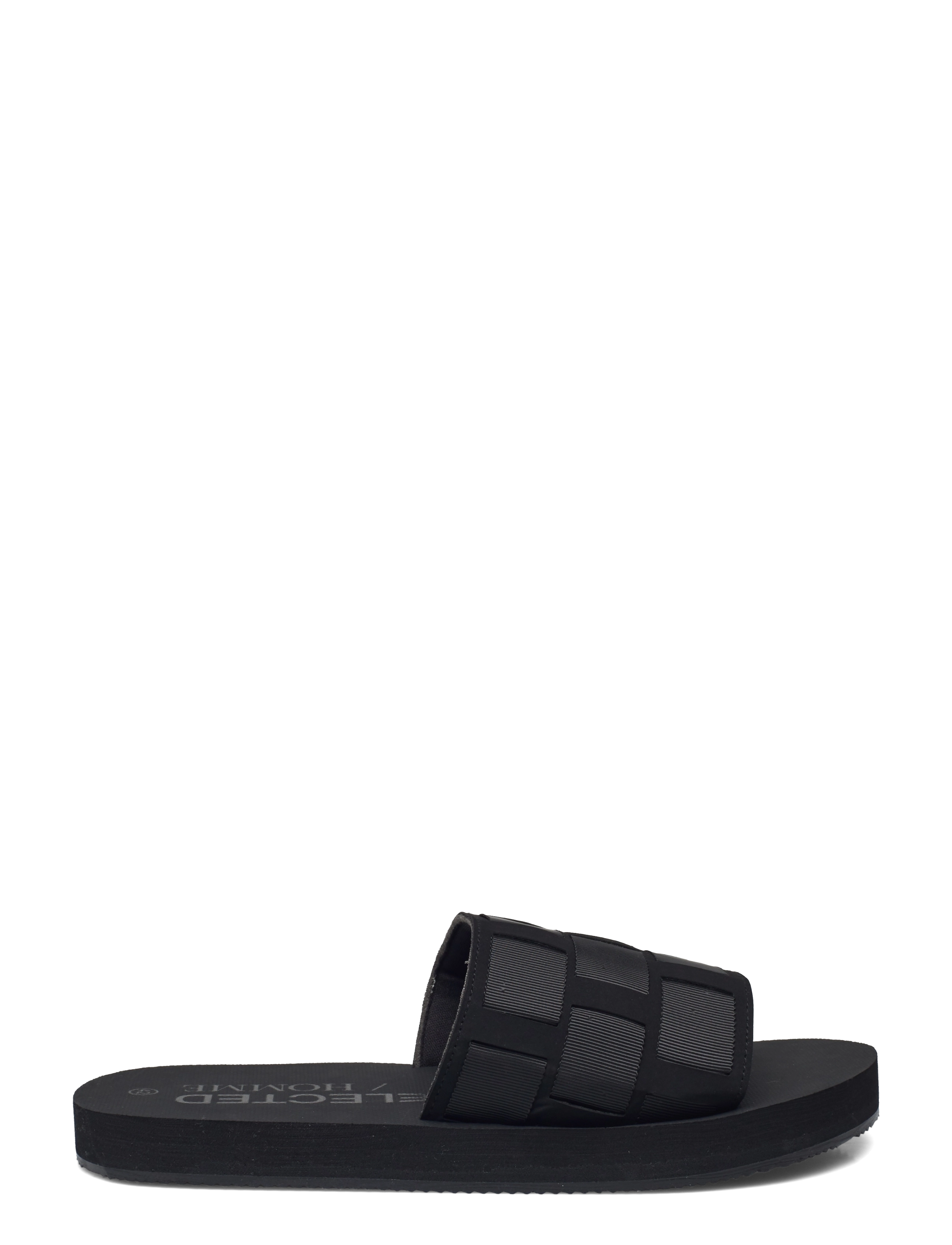 Selected Homme - SLHCARLO BRAIDED SLIDER B - black - 1