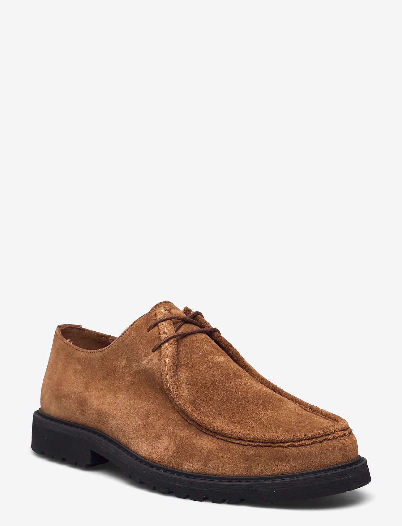 Selected Homme - SLHDANIEL SUEDE MOC-TOE SHOE B - cognac - 0