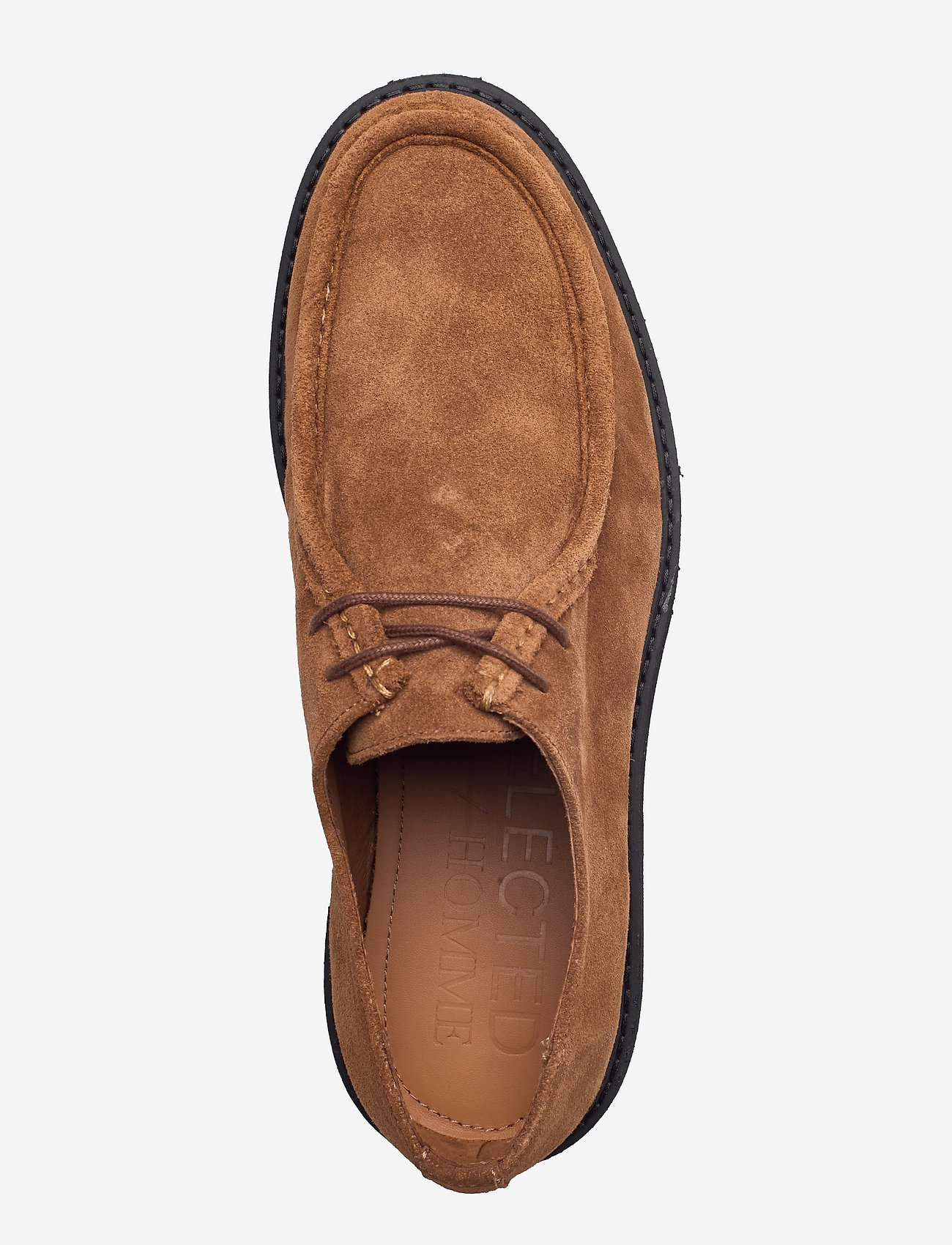 Selected Homme - SLHDANIEL SUEDE MOC-TOE SHOE B - cognac - 3