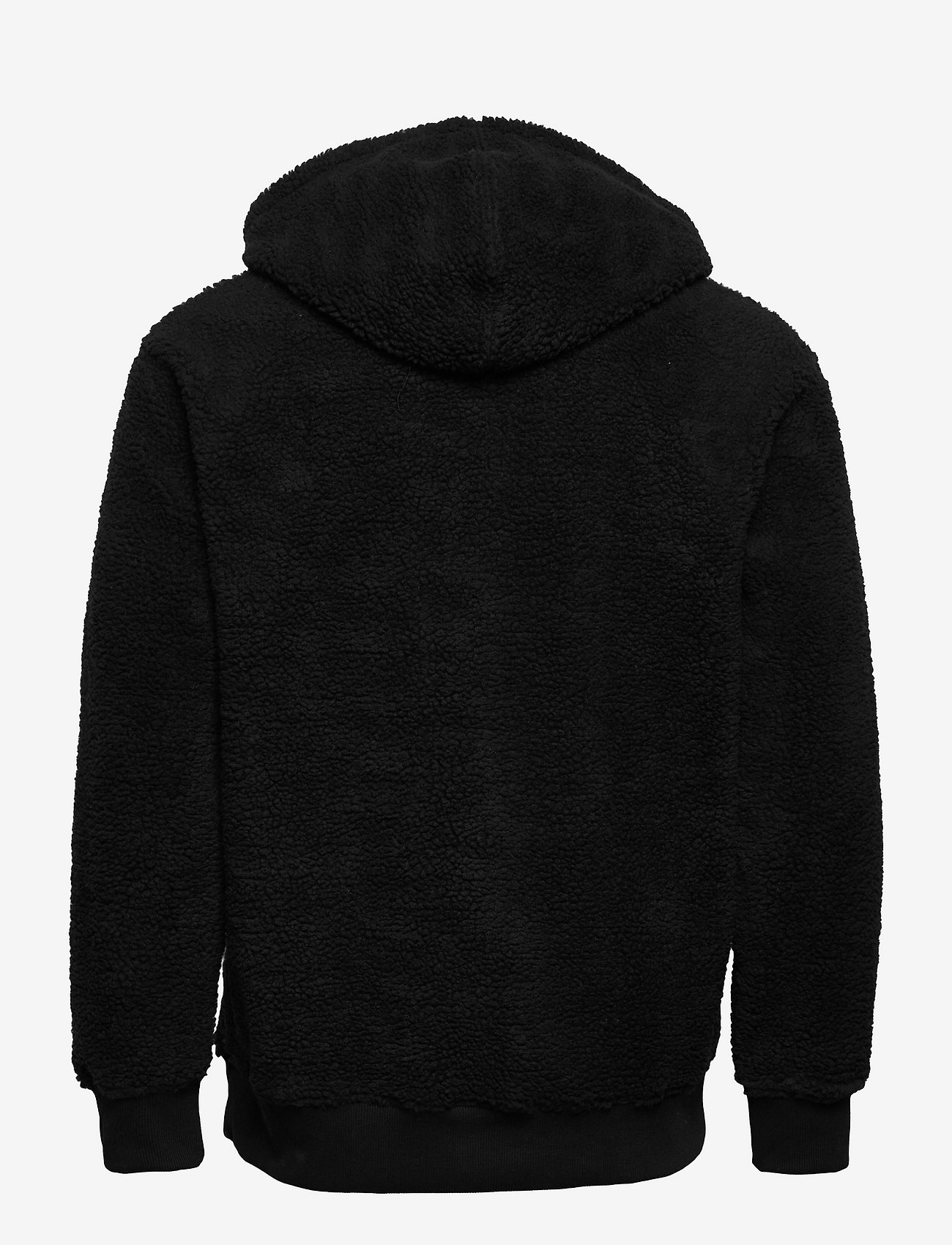 Selected Homme - SLHRELAXEDTED FLEECE HALF ZIP HOOD - black - 1