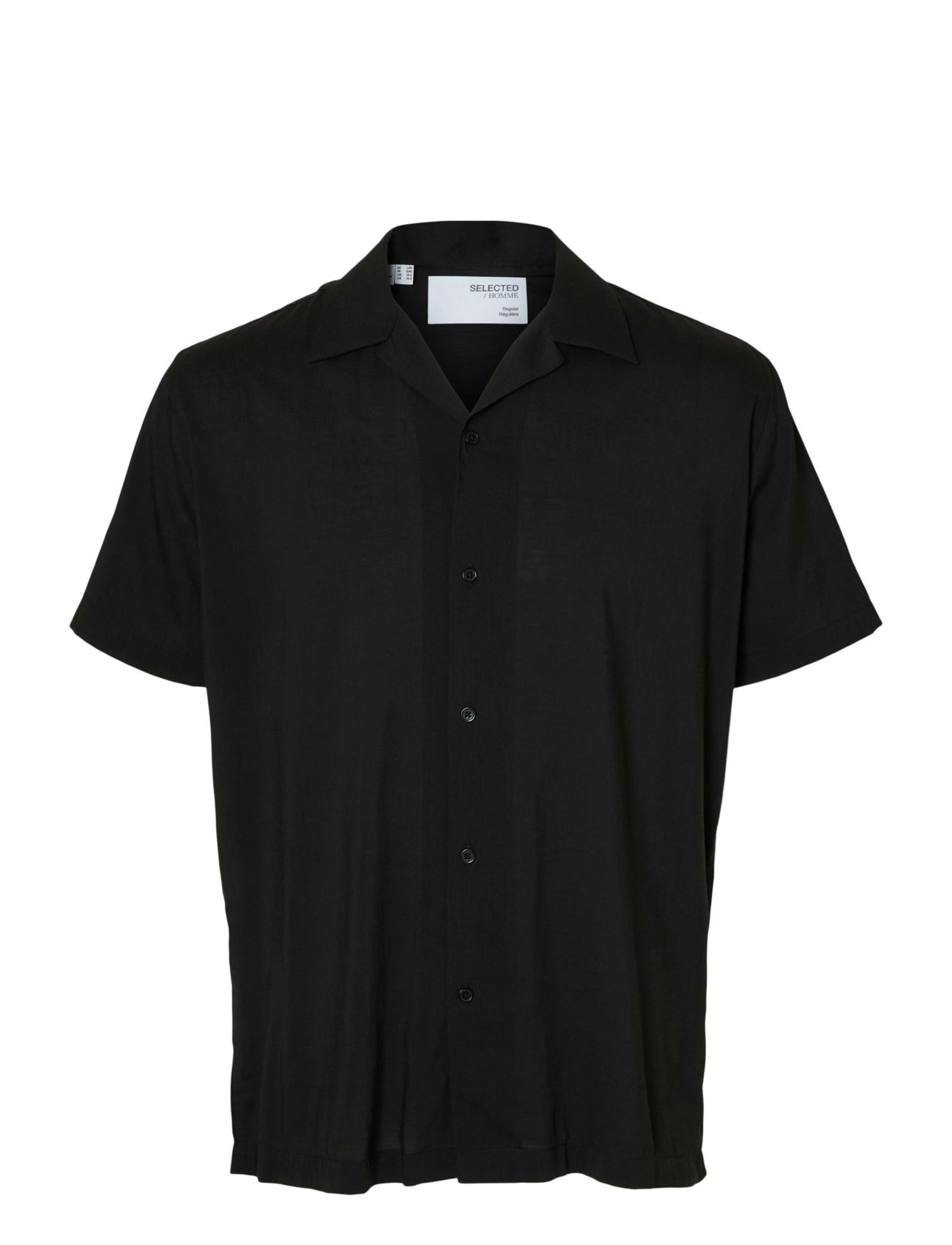 SELECTED Slhreg-Air Shirt Ss Mix Schwarz - S - Herren