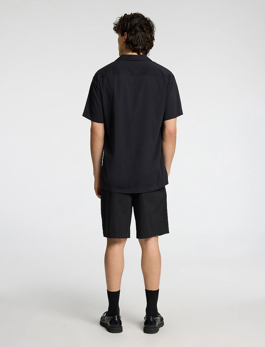 Selected - SLHREG-AIR SHIRT SS MIX - marškiniai trumpomis rankovėmis - black - 2