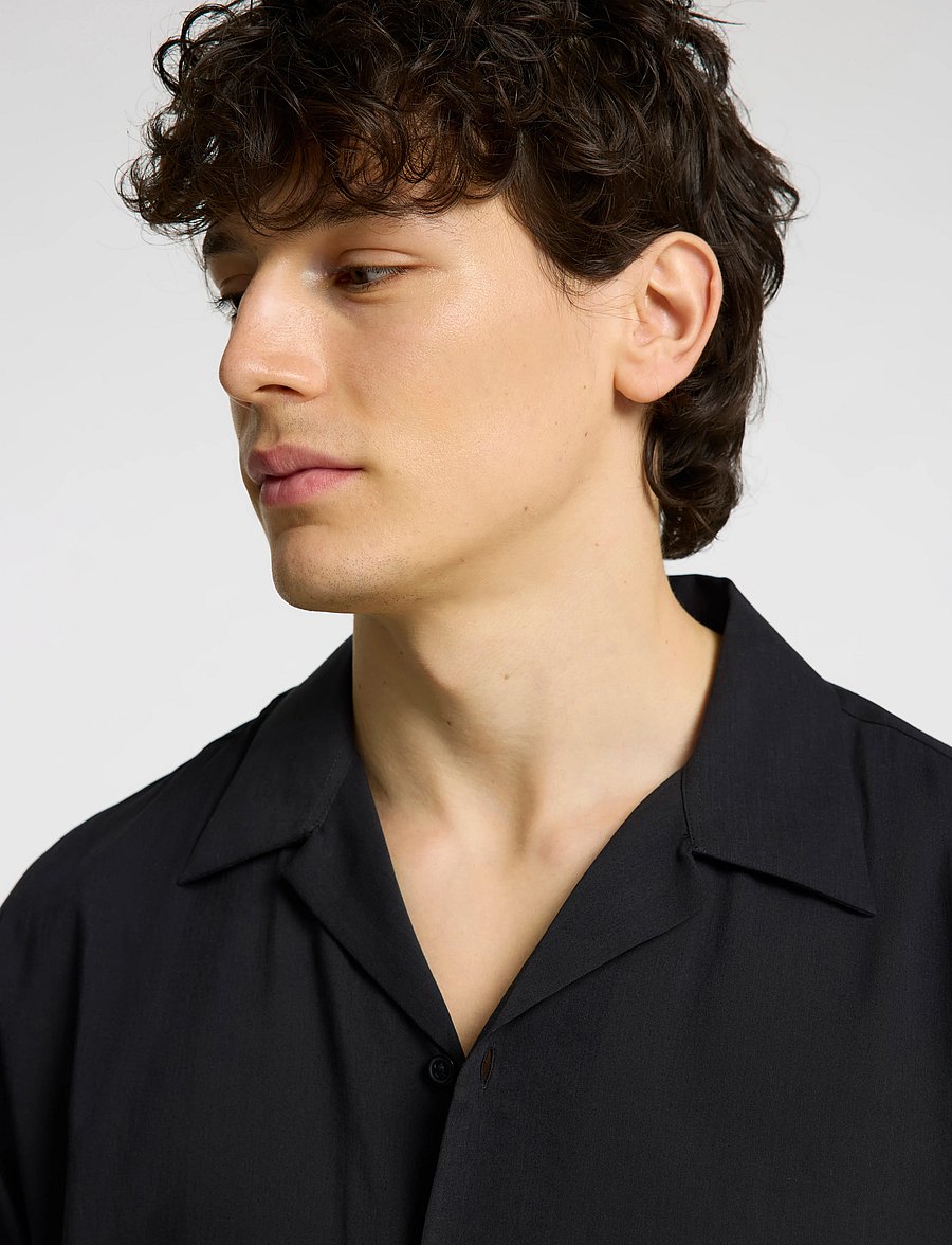 Selected - SLHREG-AIR SHIRT SS MIX - marškiniai trumpomis rankovėmis - black - 3