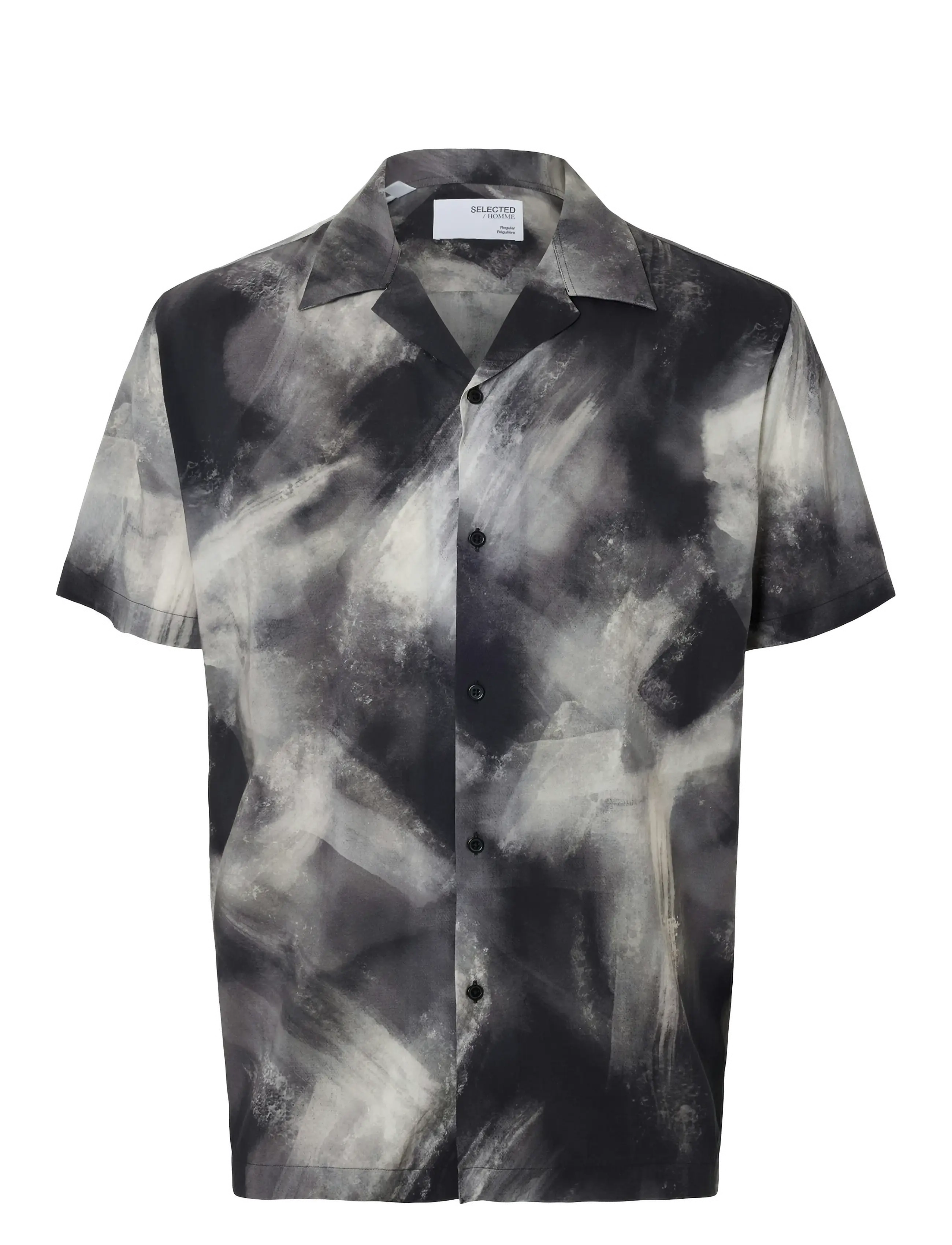 SELECTED Slhreg-Air Shirt Ss Mix Patterned - L - Herren