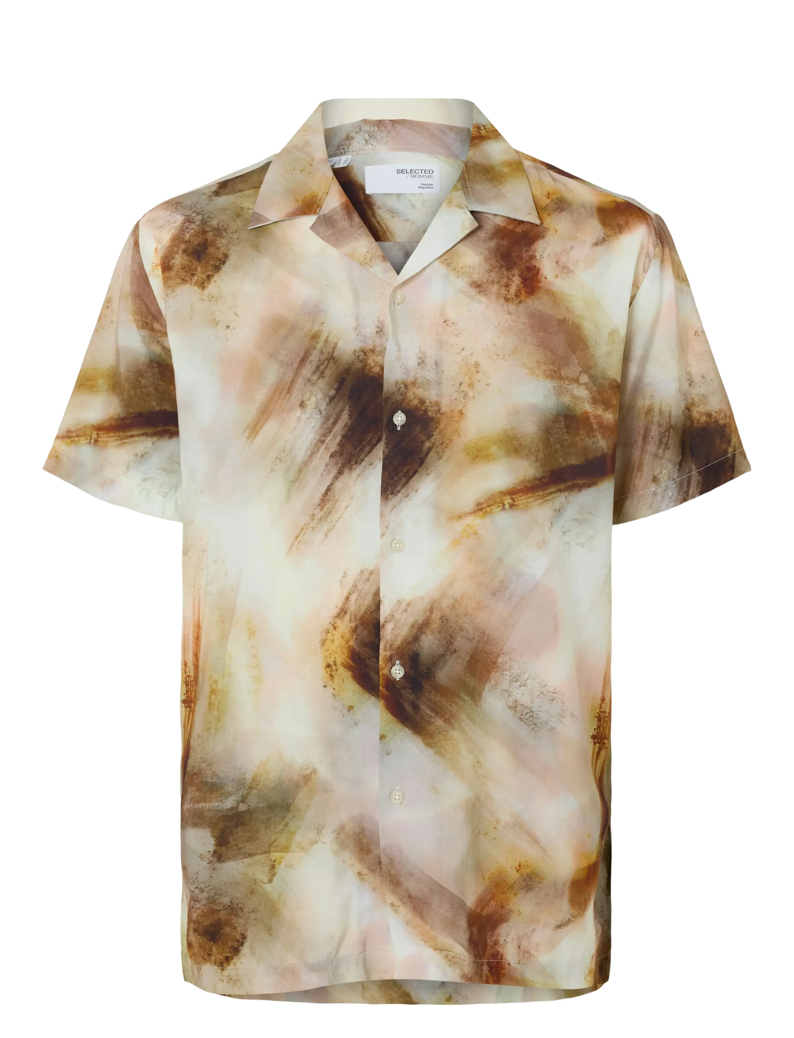 SELECTED Slhreg-Air Shirt Ss Mix Patterned - XL - Herren