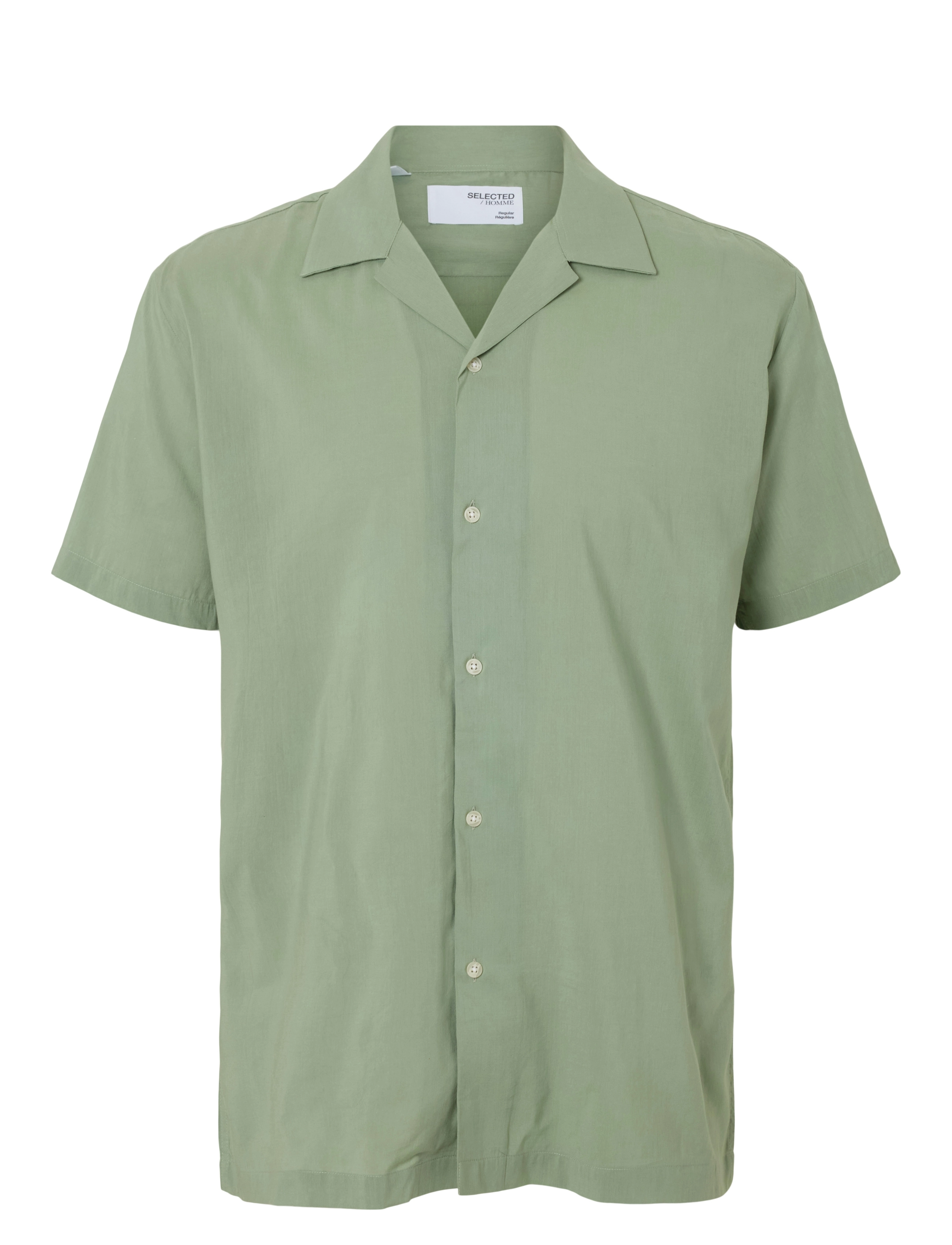 SELECTED Slhreg-Air Shirt Ss Mix Grün - L - Herren