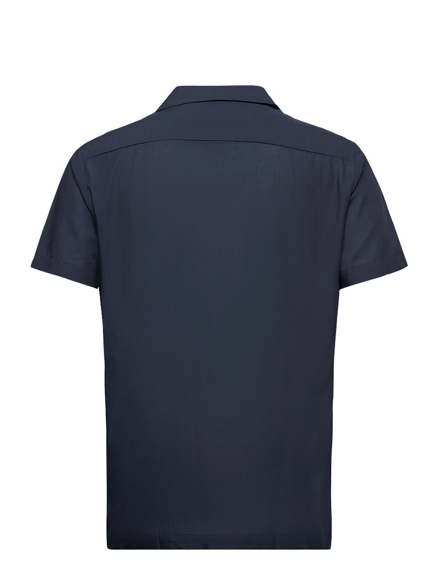 Selected - SLHREG-AIR SHIRT SS MIX - marškiniai trumpomis rankovėmis - sky captain - 2