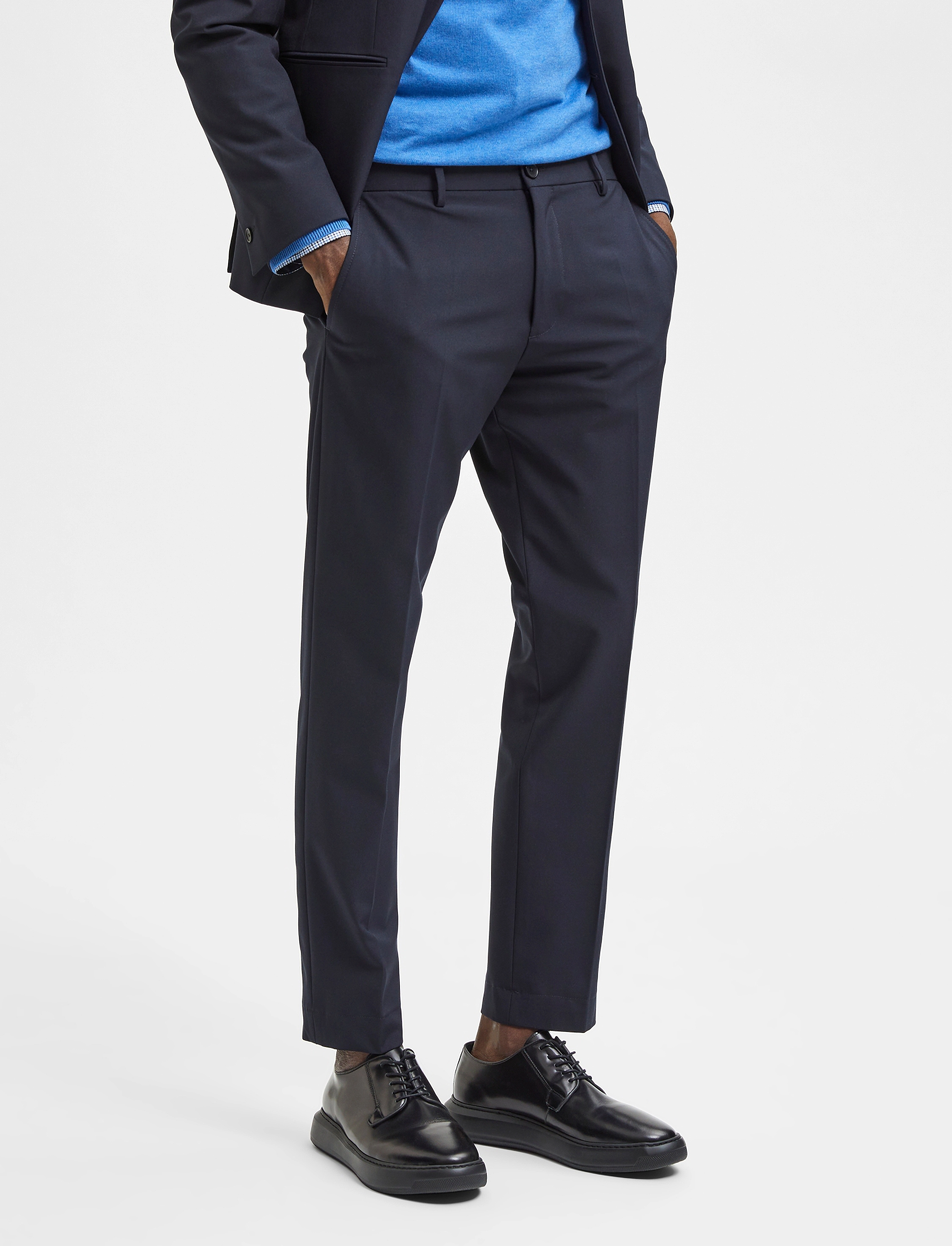 Selected Slhslim-Josh Navy Trs Adv, 42, Trousers, Marineblau - Formal, Männerswear