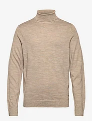 Selected Homme - SLHTOWN MERINO COOLMAX KNIT ROLL B - basic knitwear - kelp - 0