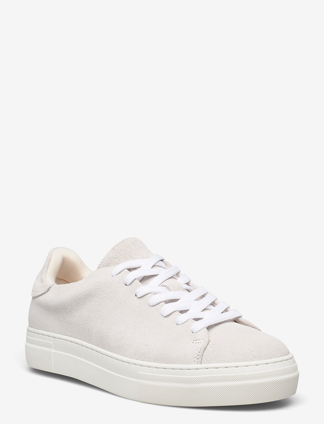 Selected Homme - SLHDAVID CHUNKY SUEDE SNEAKER NOOS O - låga sneakers - white - 0