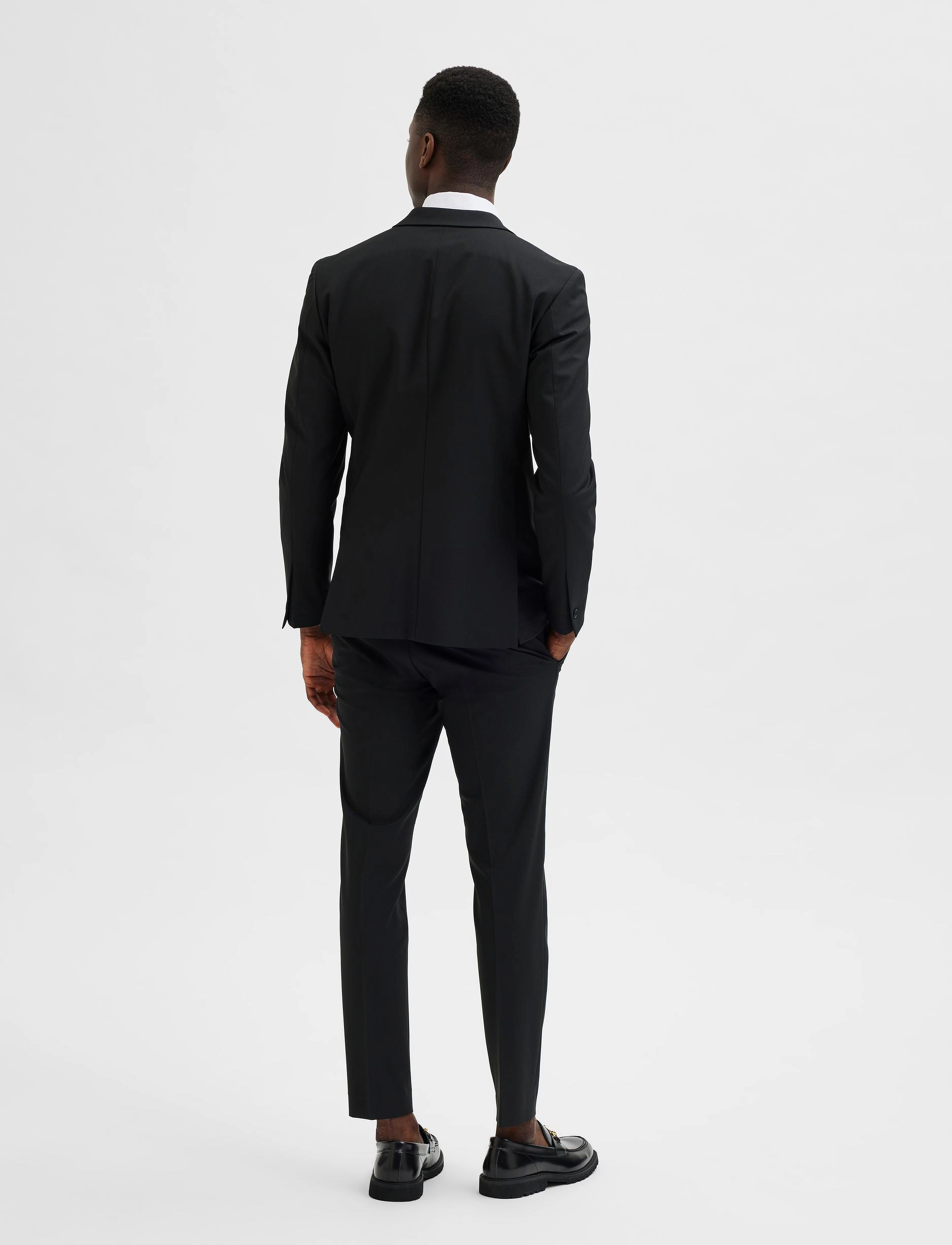Selected - SLHSLIM-JOSHLACKLZ ADV - marynarki jednorzędowe - black - 3