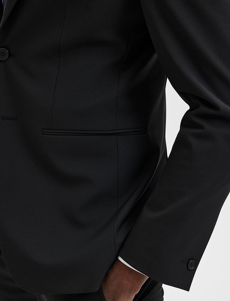 Selected - SLHSLIM-JOSHLACKLZ ADV - enkelknäppta kavajer - black - 5