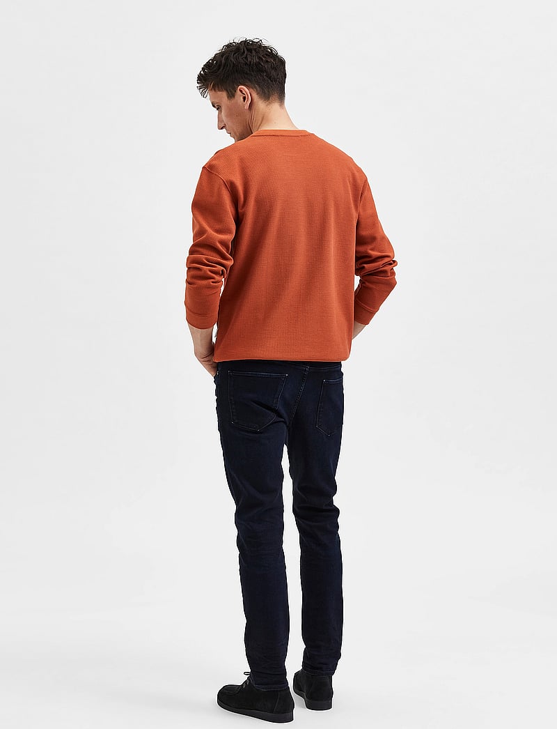 Selected - SLH175-SLIM LEON 24601 BB SOFTJNS NOOS - slim fit -farkut - blue black denim - 3