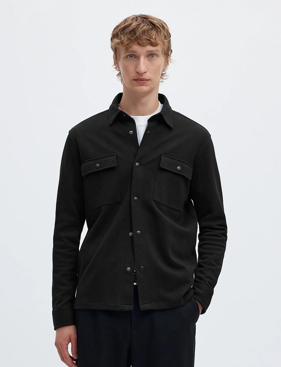 Selected - SLMJACKIE SWEAT JACKET NOOS - herbstjacken - black - 0