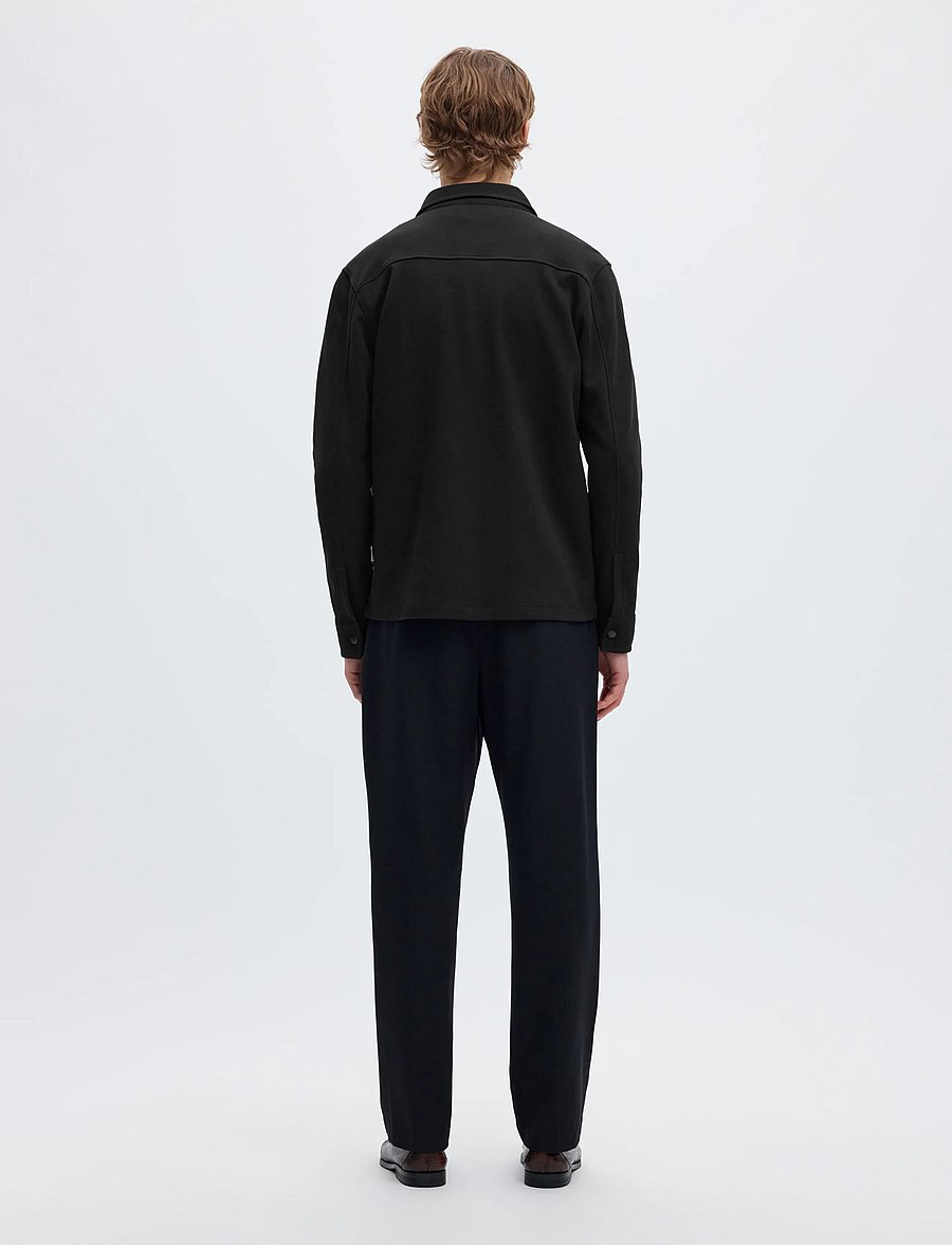 Selected - SLMJACKIE SWEAT JACKET NOOS - herbstjacken - black - 2