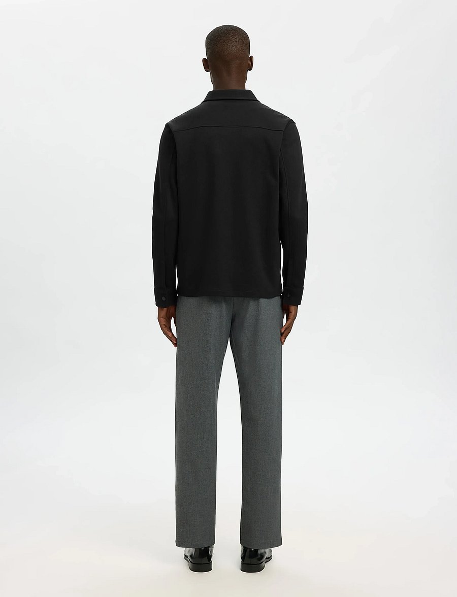 Selected - SLMJACKIE SWEAT JACKET NOOS - frühlingsjacken - black - 2