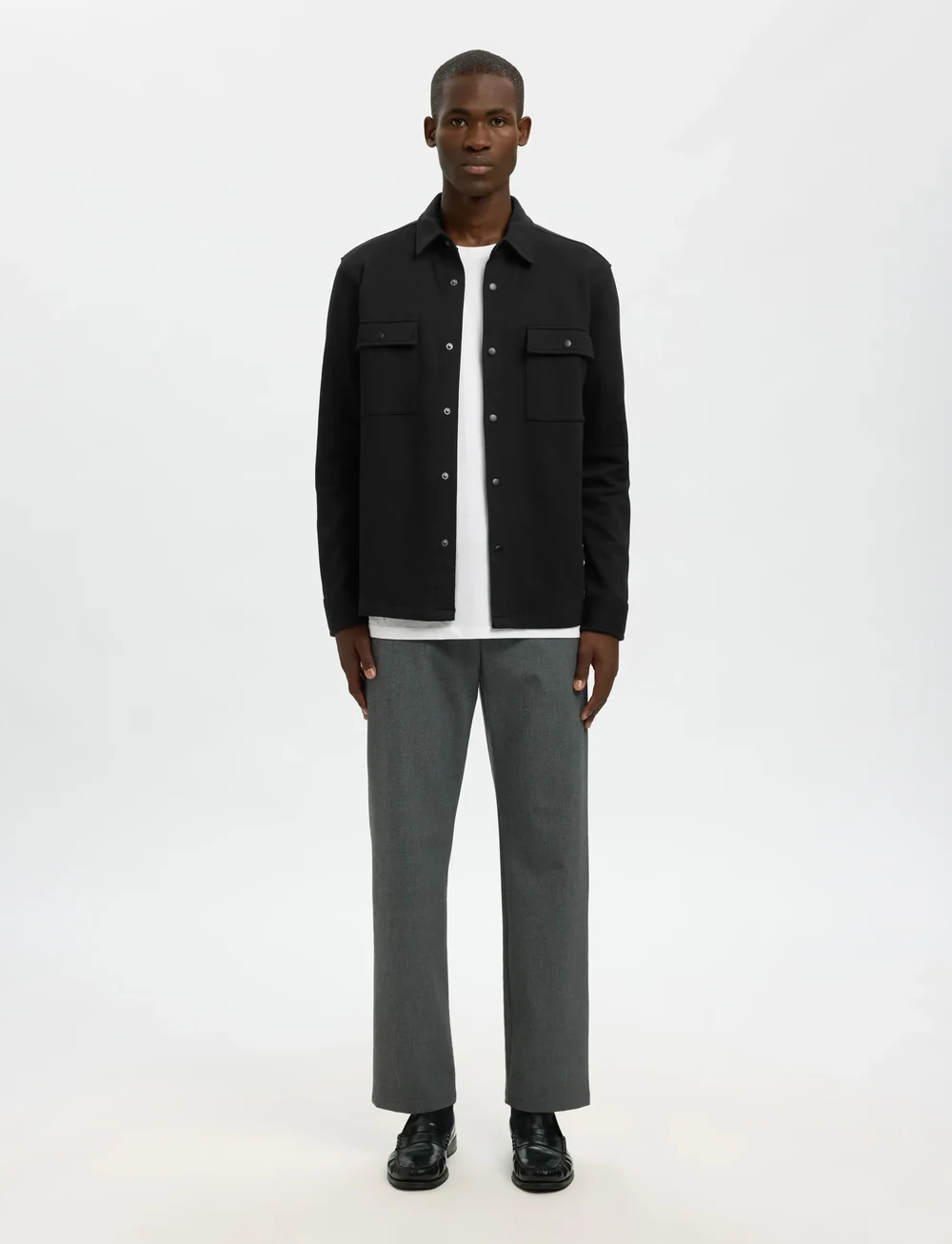 Selected - SLHJACKIE SWEAT JACKET NOOS - kollektioner - black - 3