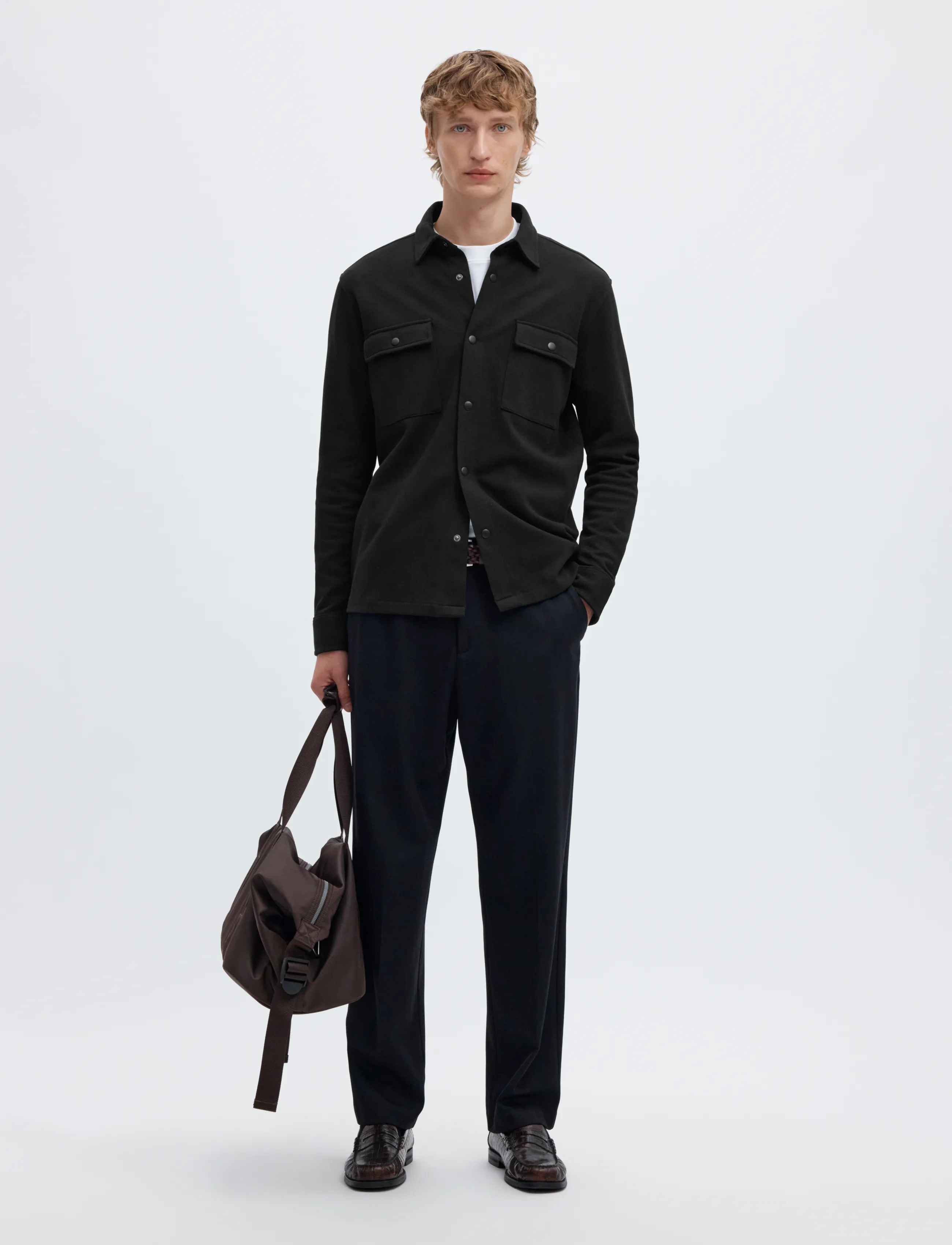 Selected - SLMJACKIE SWEAT JACKET NOOS - forårsjakker - black - 5