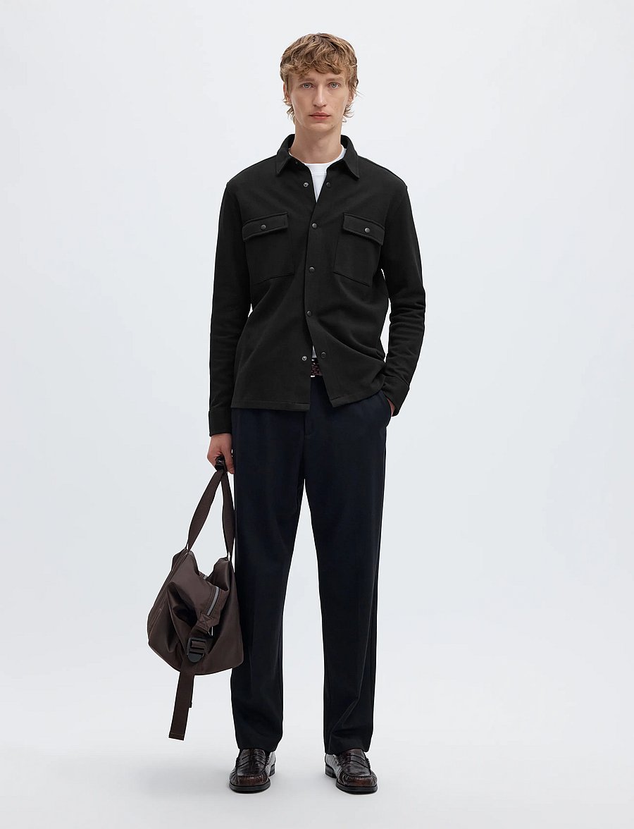 Selected - SLMJACKIE SWEAT JACKET NOOS - herbstjacken - black - 5