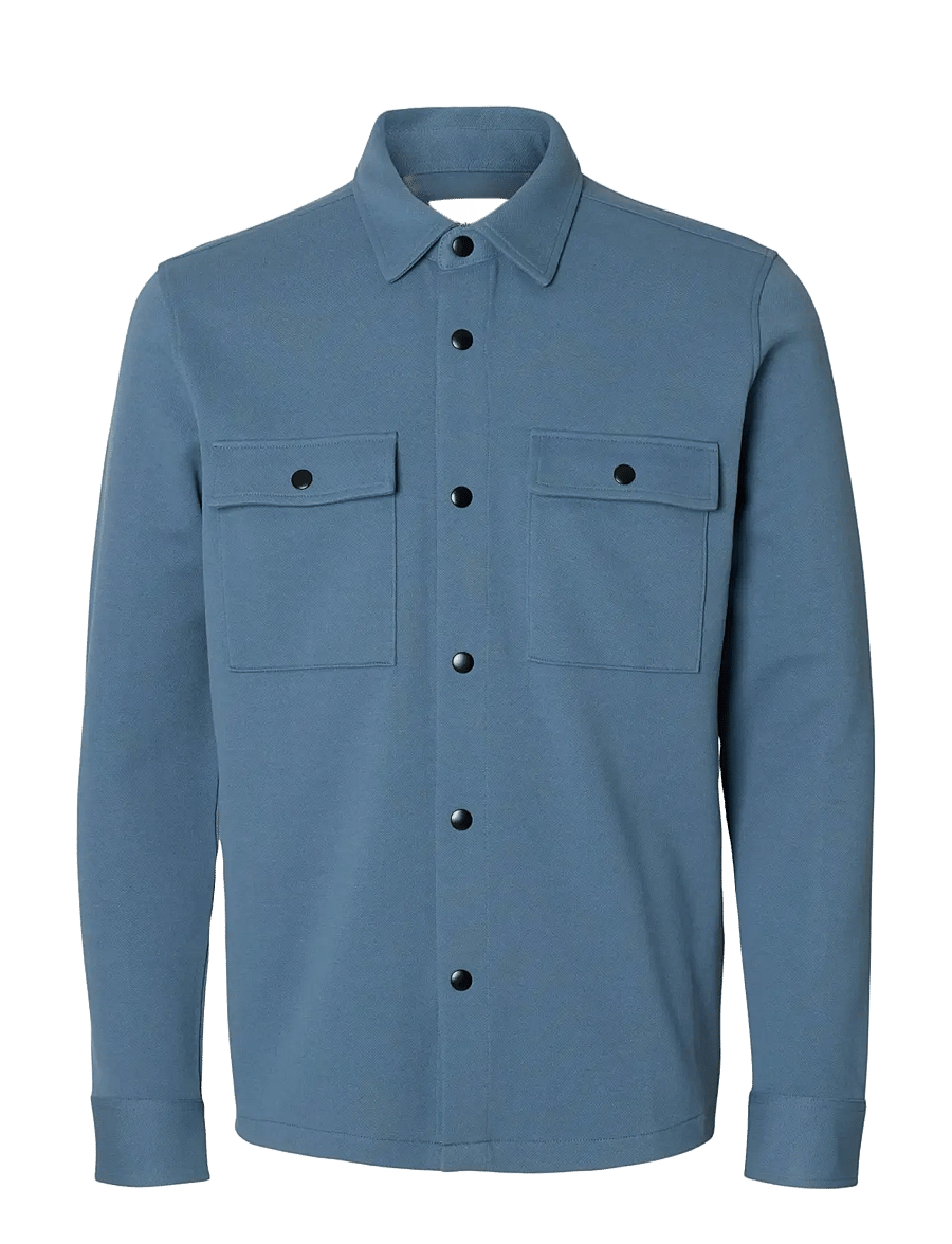 Selected - SLMJACKIE SWEAT JACKET NOOS - frühlingsjacken - blue mirage - 1