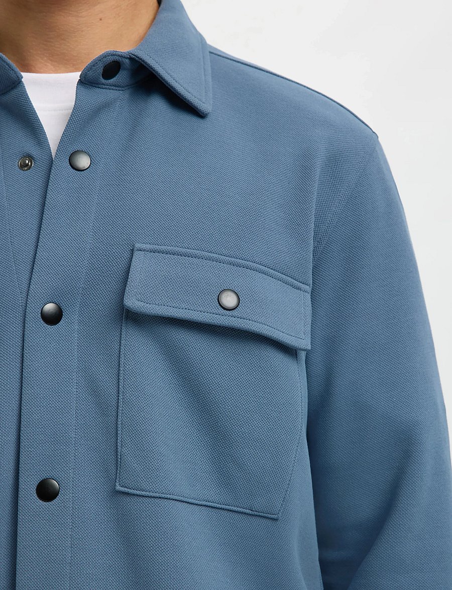 Selected - SLMJACKIE SWEAT JACKET NOOS - frühlingsjacken - blue mirage - 4