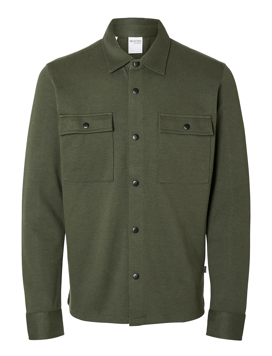 Selected - SLMJACKIE SWEAT JACKET NOOS - frühlingsjacken - forest night - 1