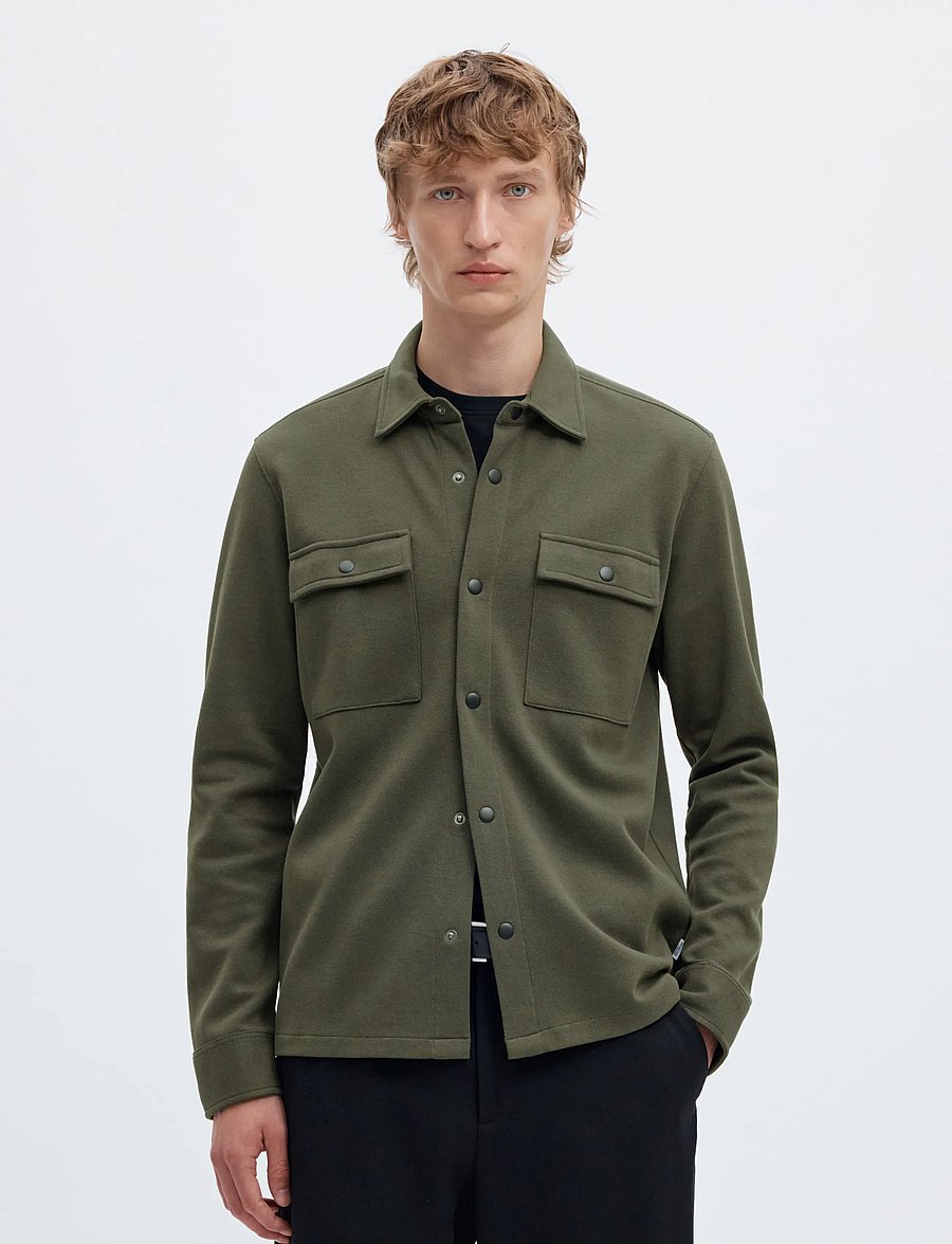 Selected - SLMJACKIE SWEAT JACKET NOOS - efterårsjakker - forest night - 0