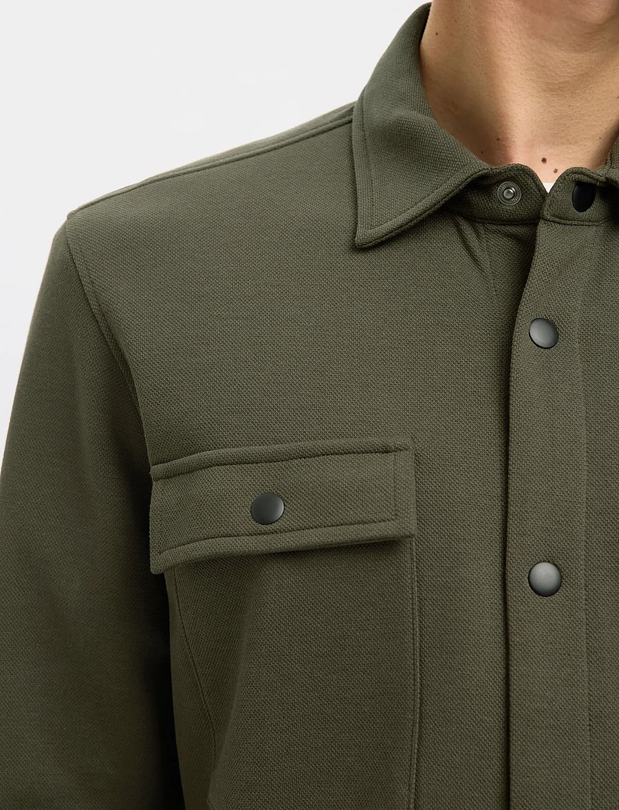 Selected - SLMJACKIE SWEAT JACKET NOOS - frühlingsjacken - forest night - 4