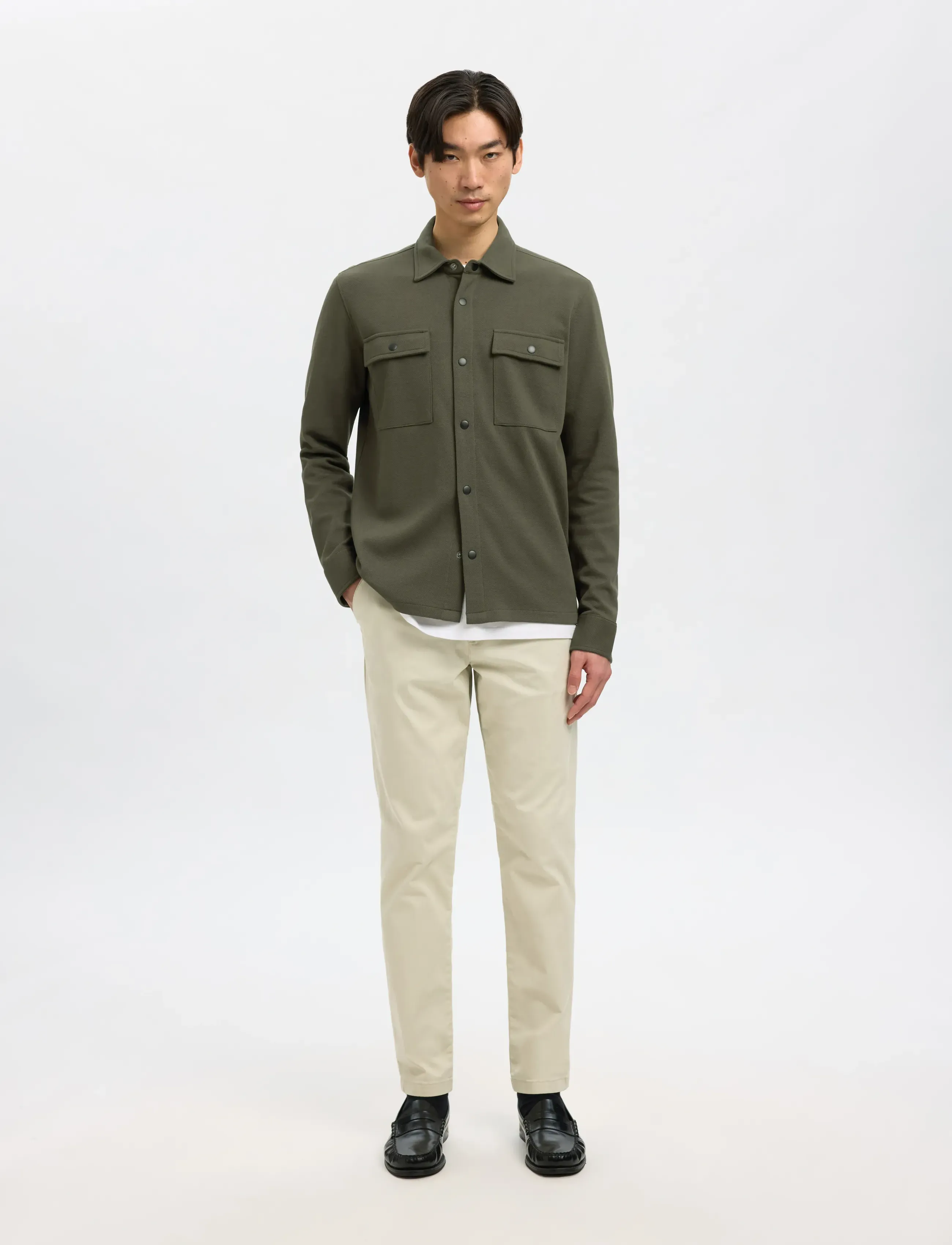 Selected - SLMJACKIE SWEAT JACKET NOOS - forårsjakker - forest night - 5