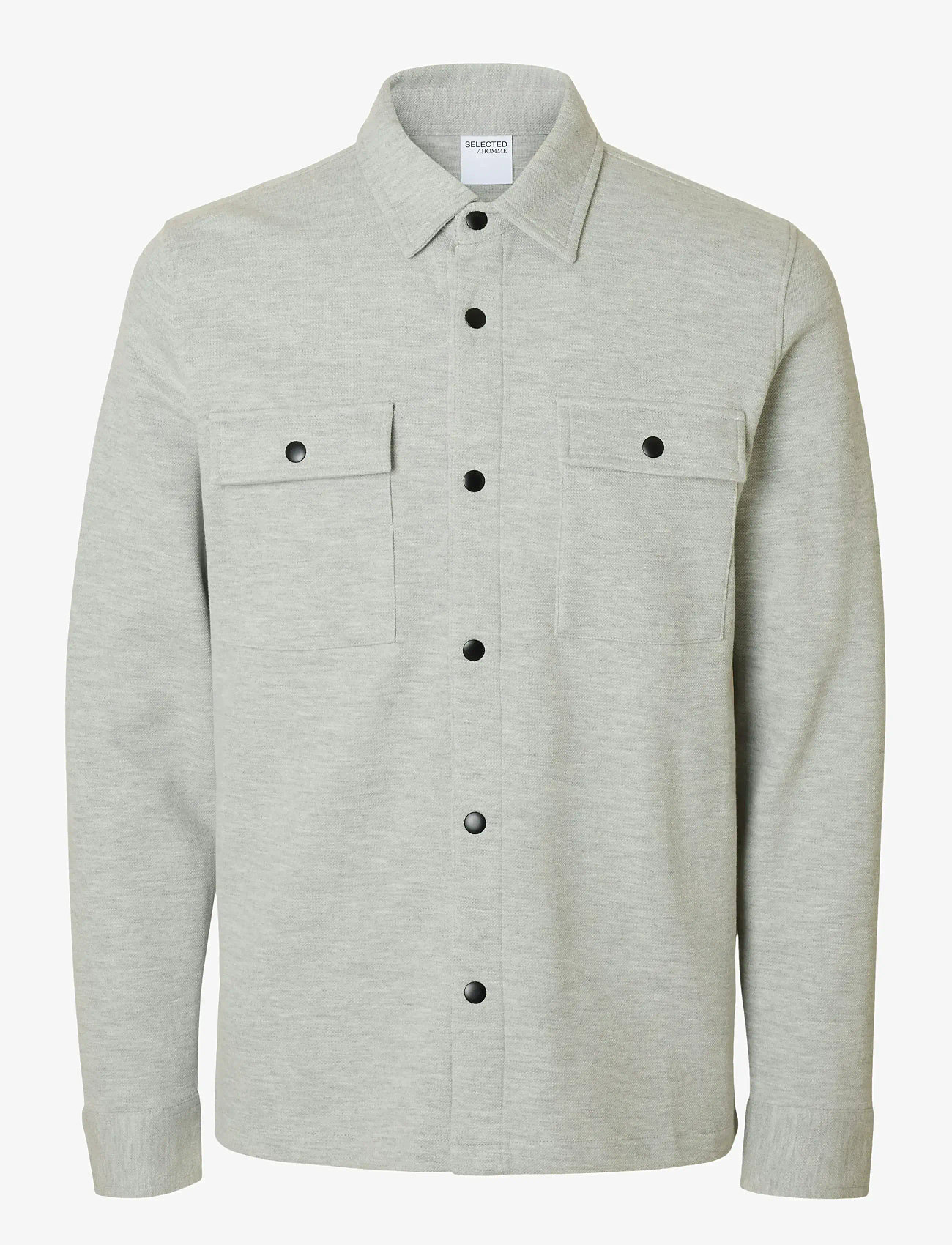 Selected - SLHJACKIE SWEAT JACKET NOOS - forårsjakker - light grey melange - 1