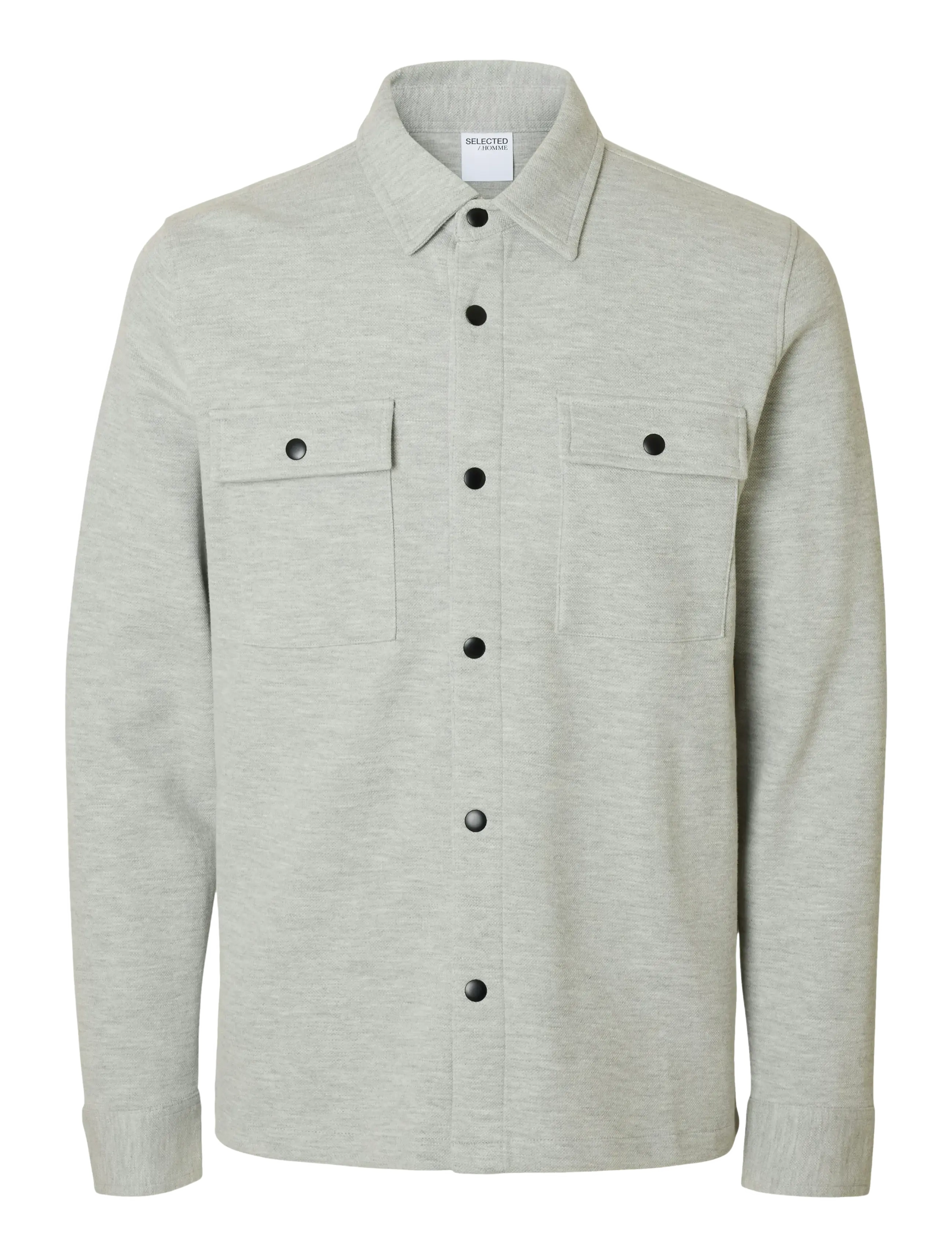 Selected SLMJACKIE SWEAT JACKET NOOS - Jackor & Rockar - LIGHT GREY MELANGE / grey
