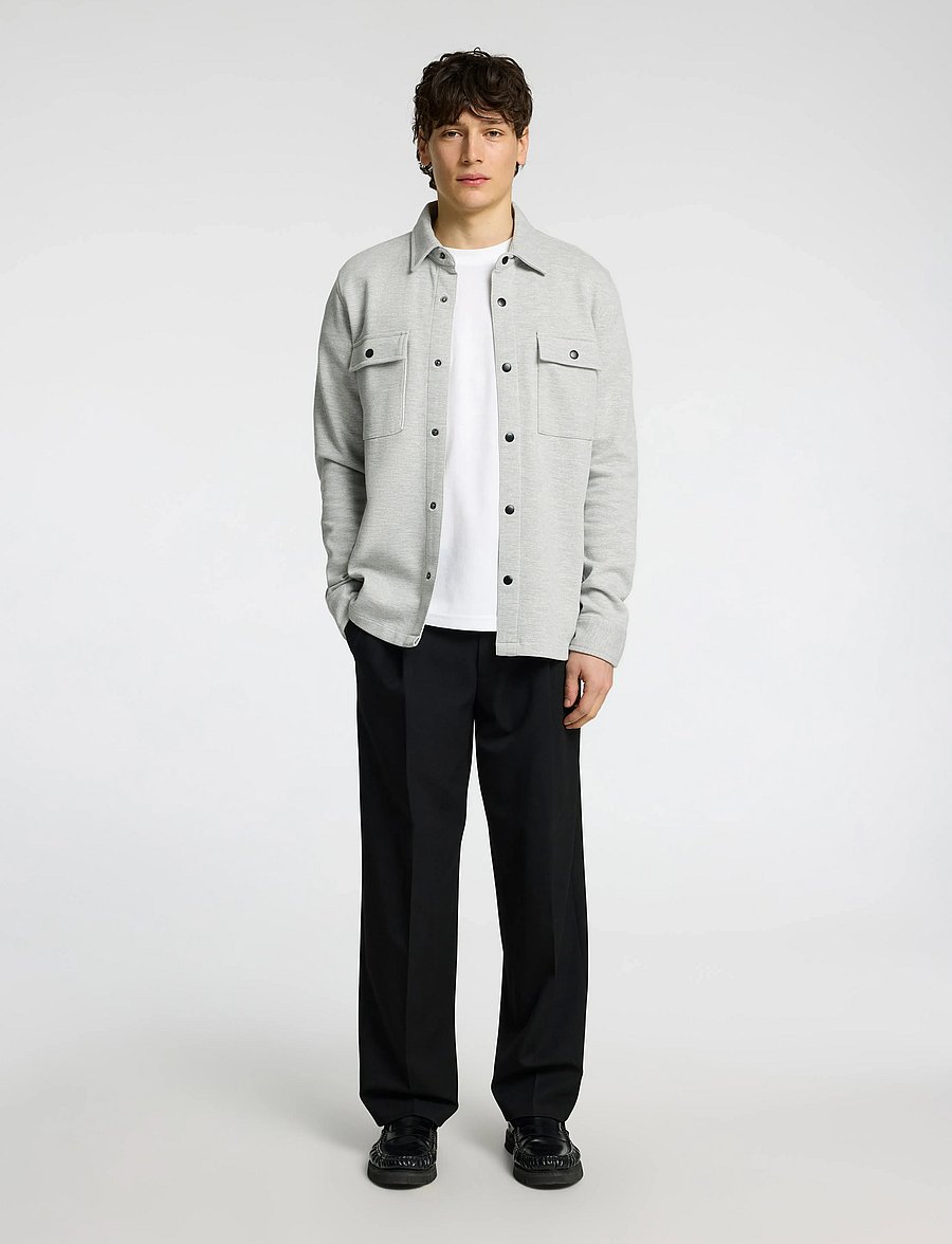 Selected - SLMJACKIE SWEAT JACKET NOOS - frühlingsjacken - light grey melange - 3