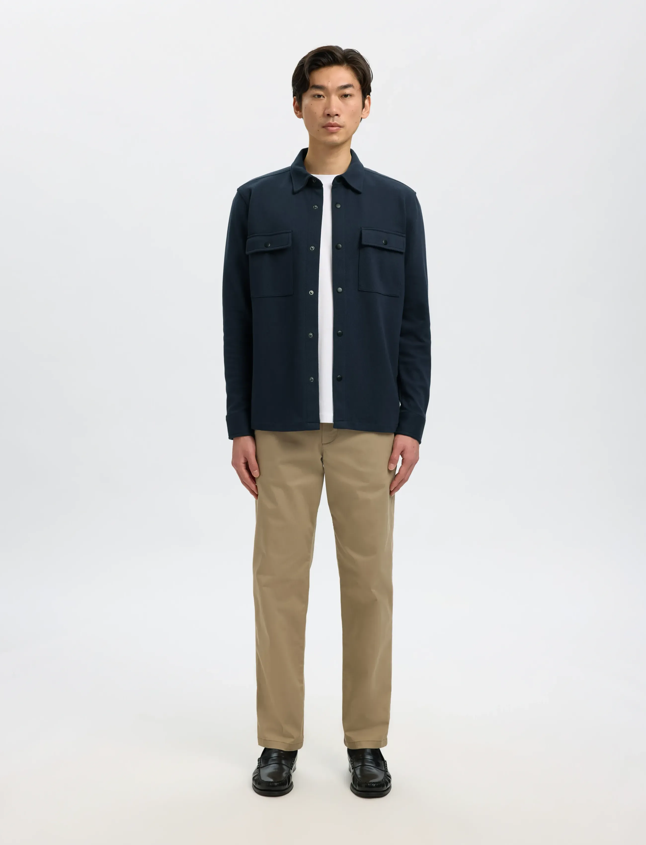 Selected Slmjackie Sweat Jacket Noos, M, Navy, Overdele > Overtrøjer, Herre