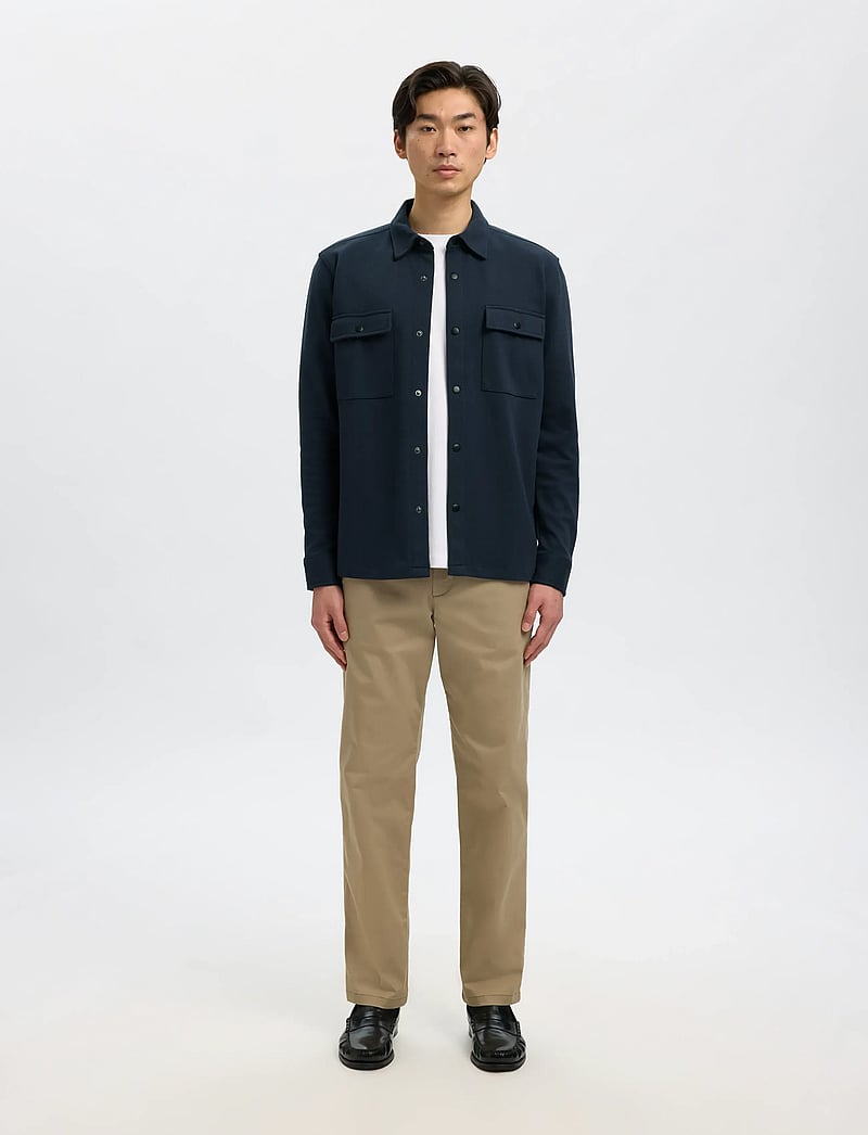 Selected - SLHJACKIE SWEAT JACKET NOOS - höstjackor - navy blazer - 0