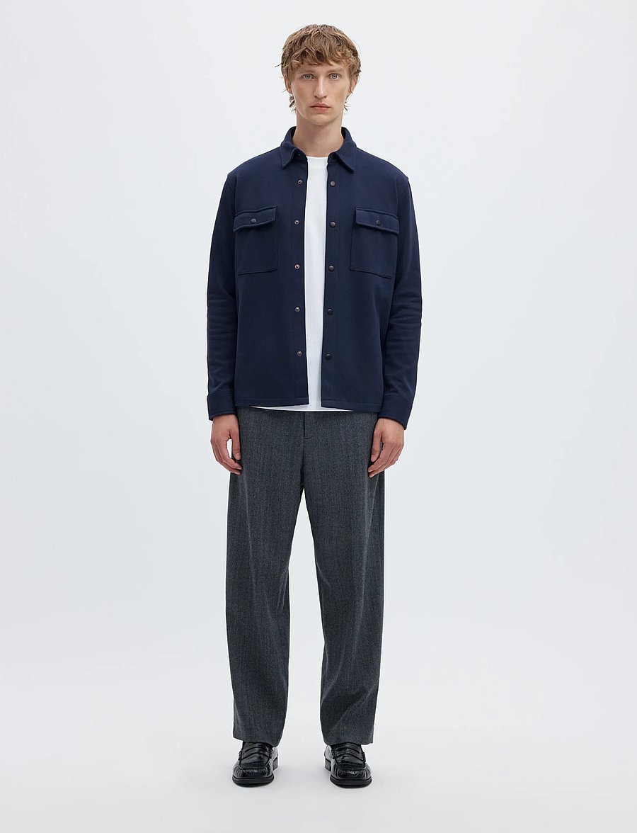 Selected - SLMJACKIE SWEAT JACKET NOOS - herbstjacken - navy blazer - 3