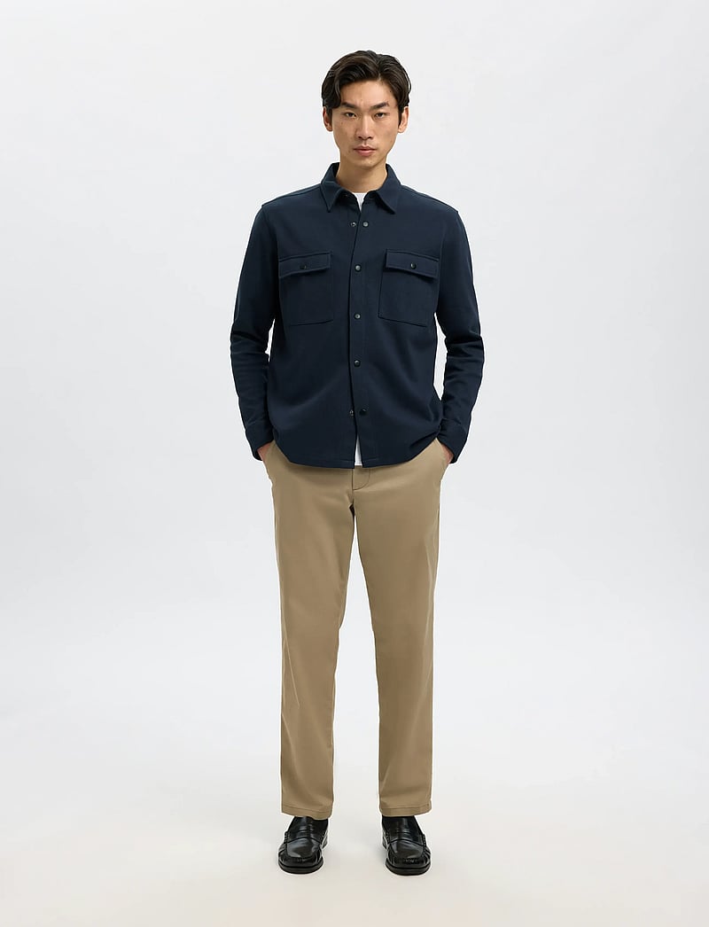 Selected - SLHJACKIE SWEAT JACKET NOOS - höstjackor - navy blazer - 4