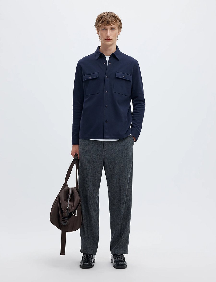 Selected - SLMJACKIE SWEAT JACKET NOOS - herbstjacken - navy blazer - 5